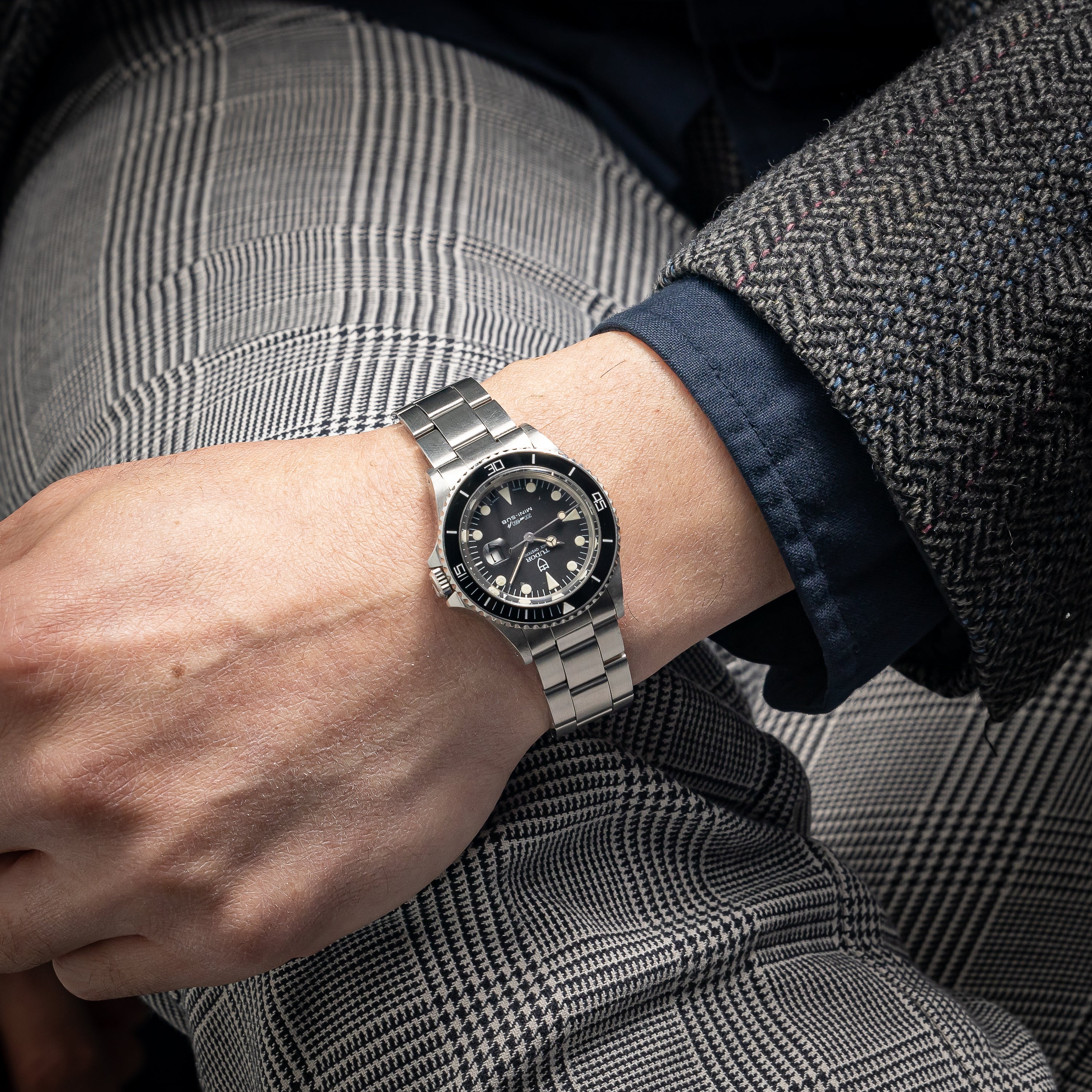 チューダー ミニサブ 1989年製 Ref.73090 王冠リューズ ブラックダイヤル 3連オイスターブレス