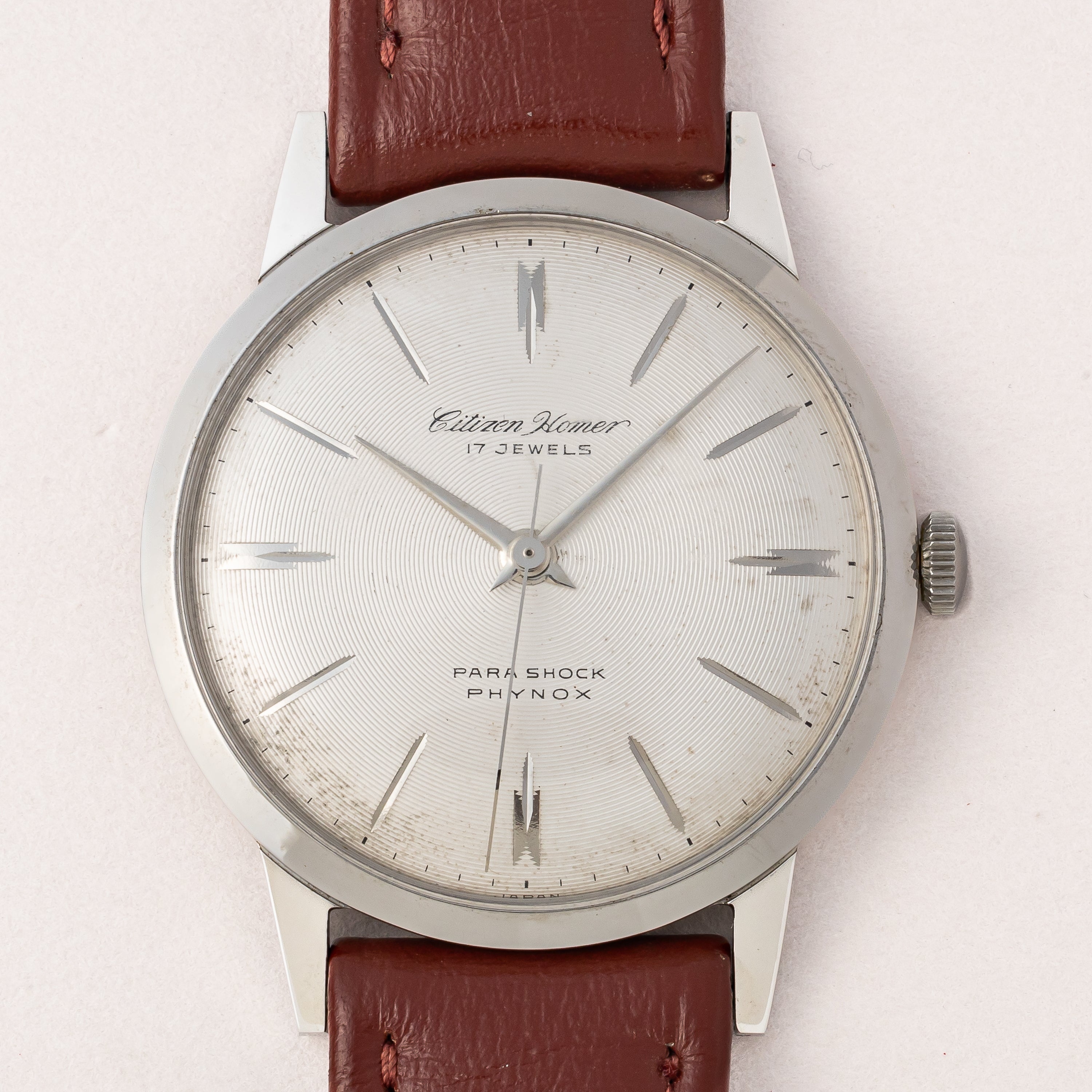 シチズン ホーマー 1961年製 手巻き オリジナルベルト、尾錠、タグ付き