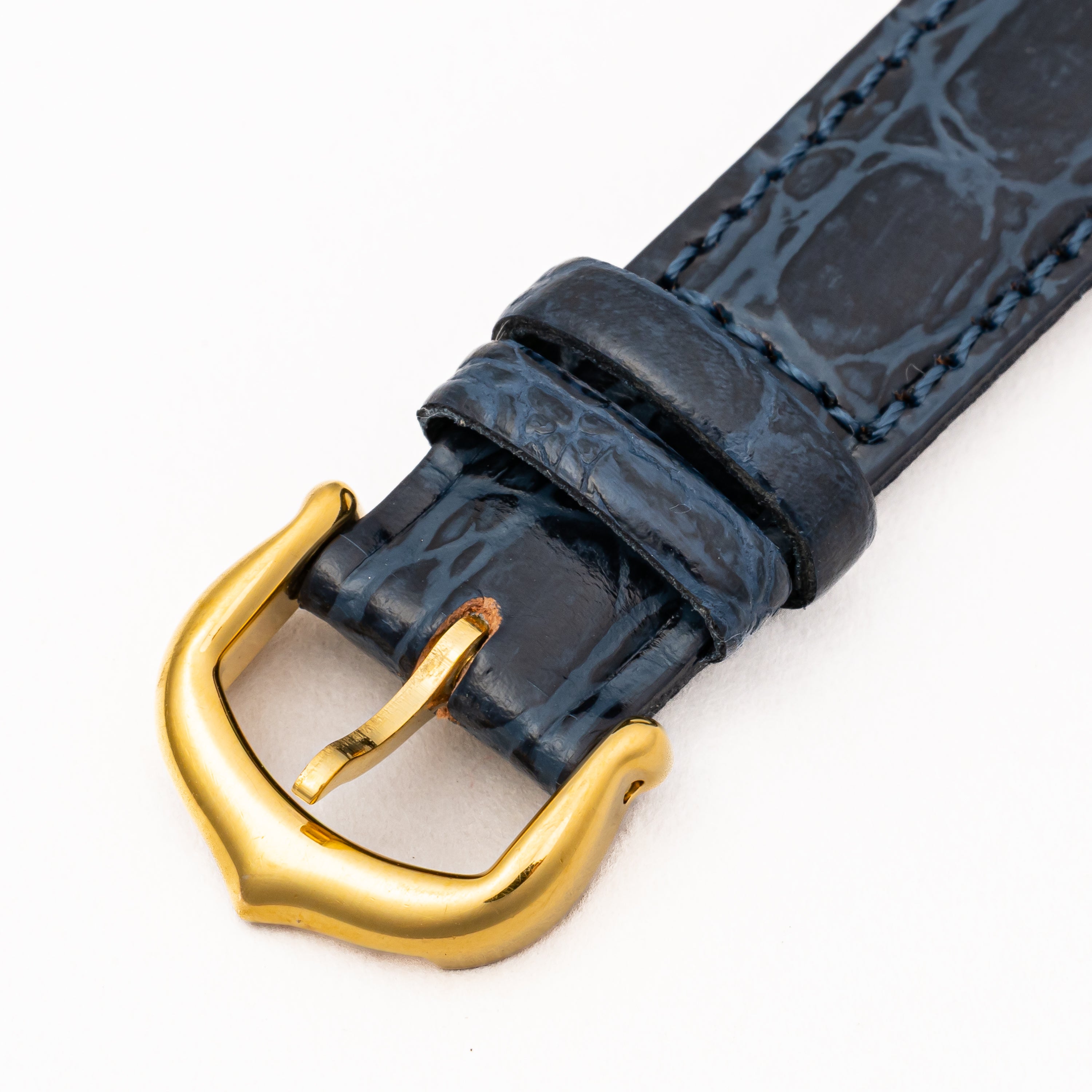 カルティエ マストタンク 1980年代製 SMサイズ 手巻き ラピスブルーダイヤル 純正尾錠付き