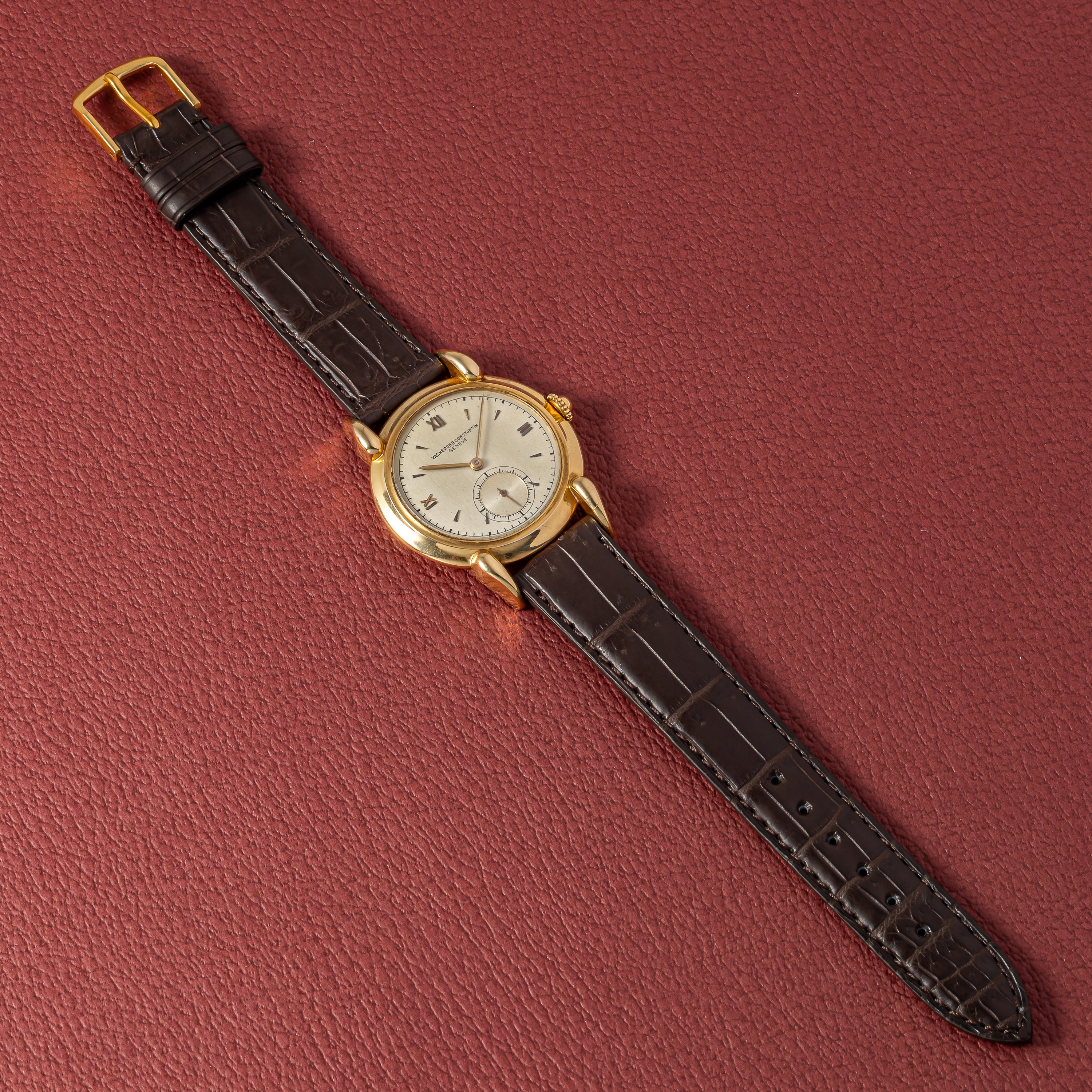 ヴァシュロン・コンスタンタン 18金無垢ティアドロップラグ 1950年代製 スモールセコンド Cal.453/2C