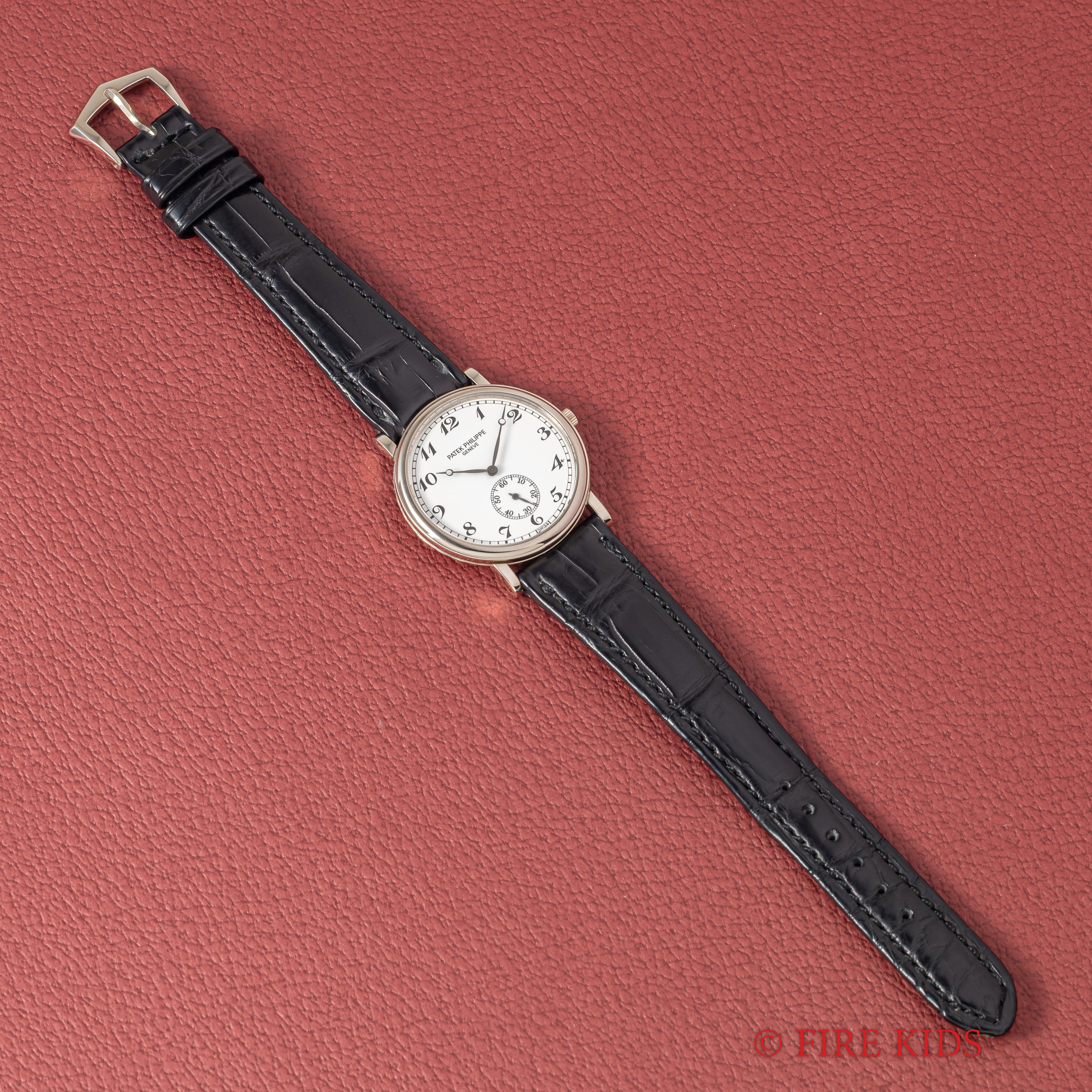 パテック・フィリップ カラトラバ Ref.5022G-012 オフィサー 18金無垢ホワイトゴールド 手巻 Cal.215 1999~2004年製