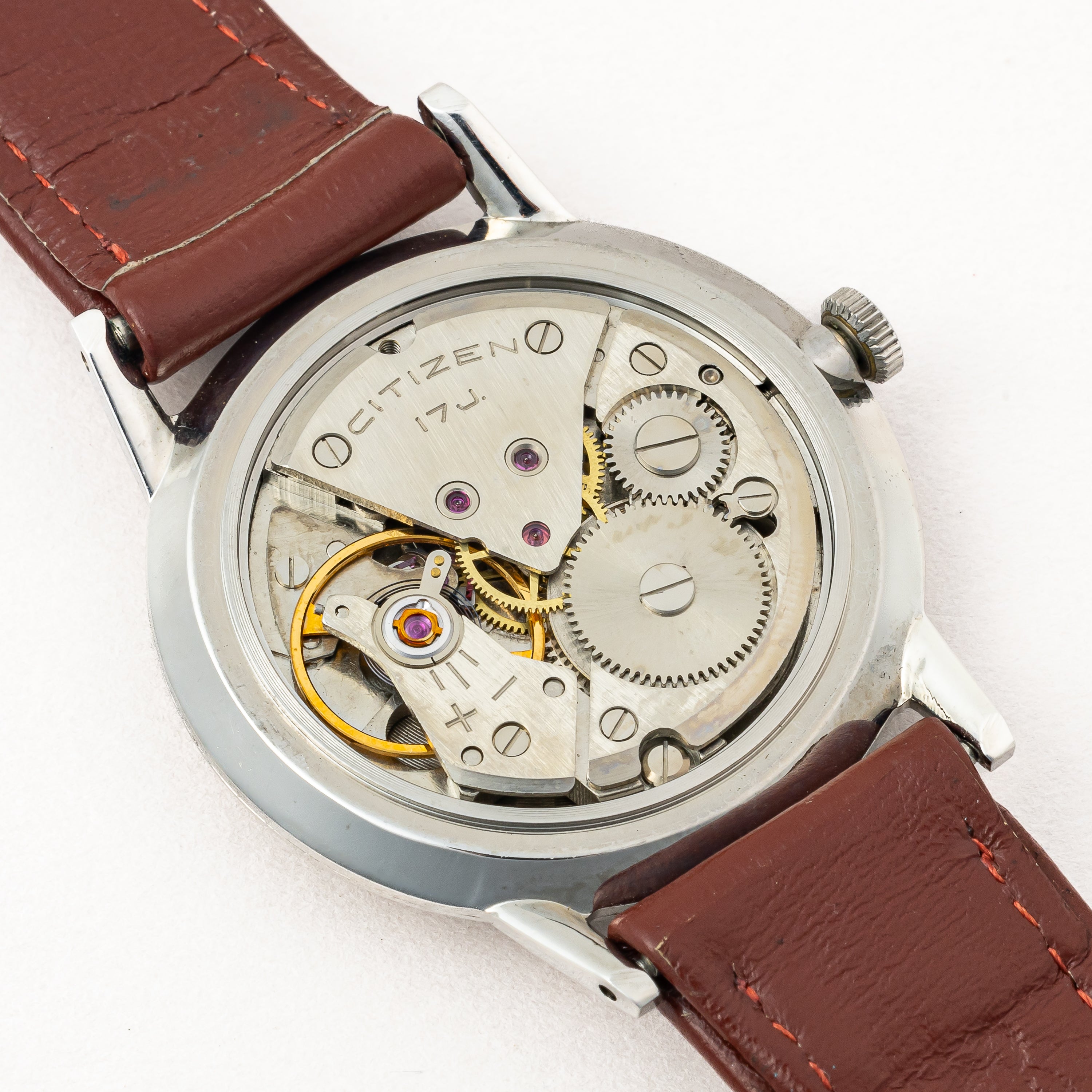 シチズン ホーマー 1961年製 手巻き オリジナルベルト、尾錠、タグ付き