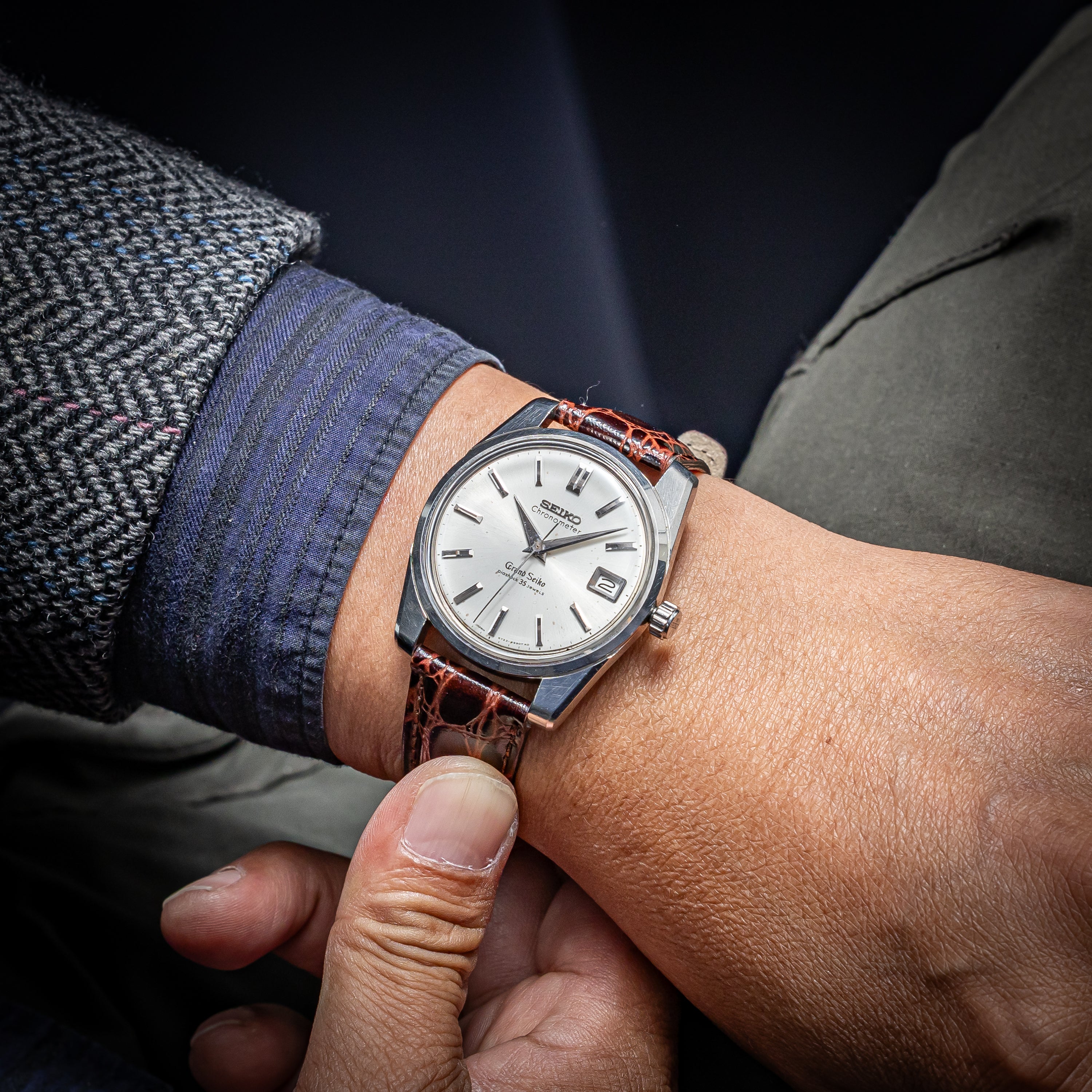 グランドセイコー 2nd前期 セルフデーター 1965年製 Ref.5722-9990 57GS クロノメーター 獅子メダル