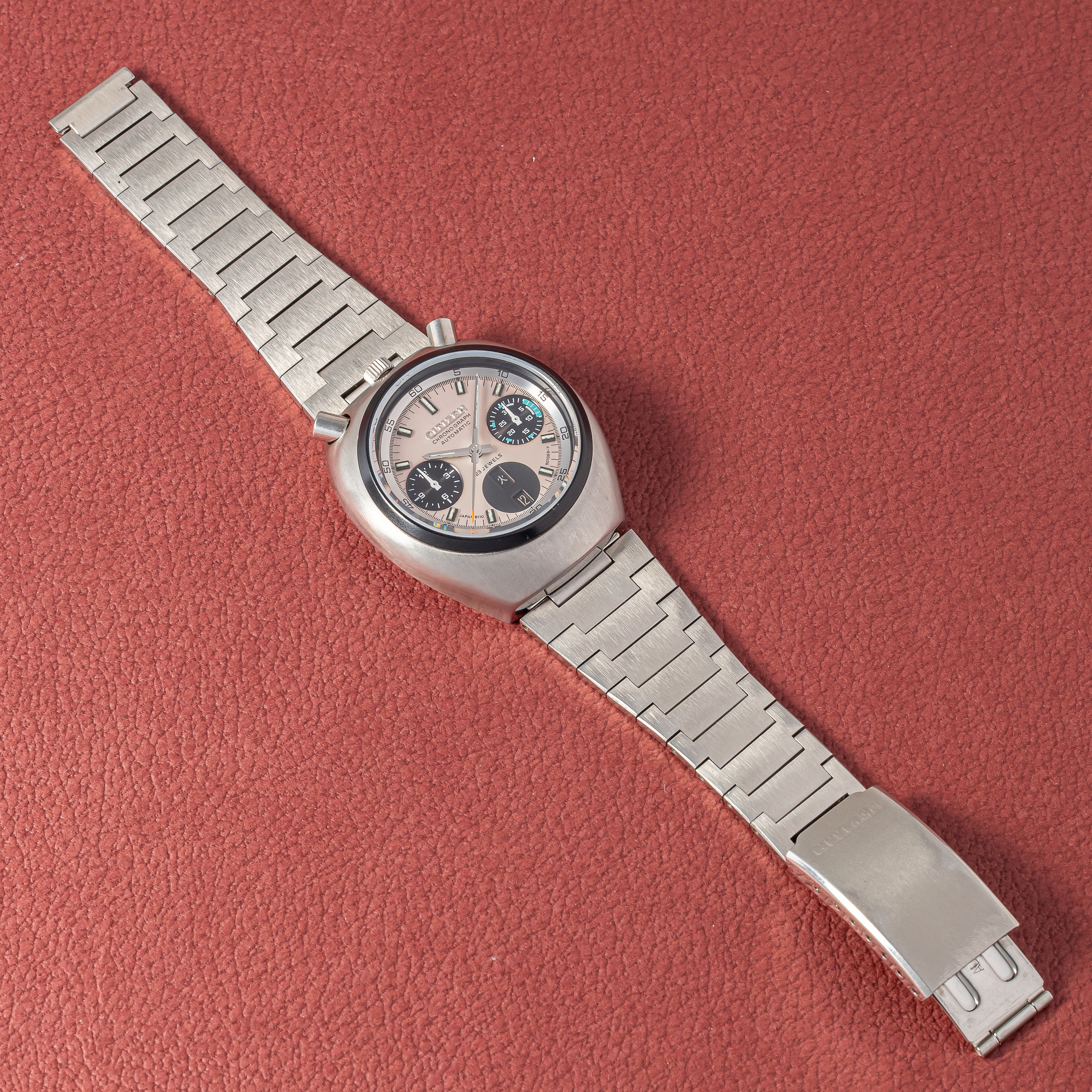 シチズン ツノクロノ チャレンジタイマー 1976年製 Ref.4-901177K 自動巻きクロノグラフ