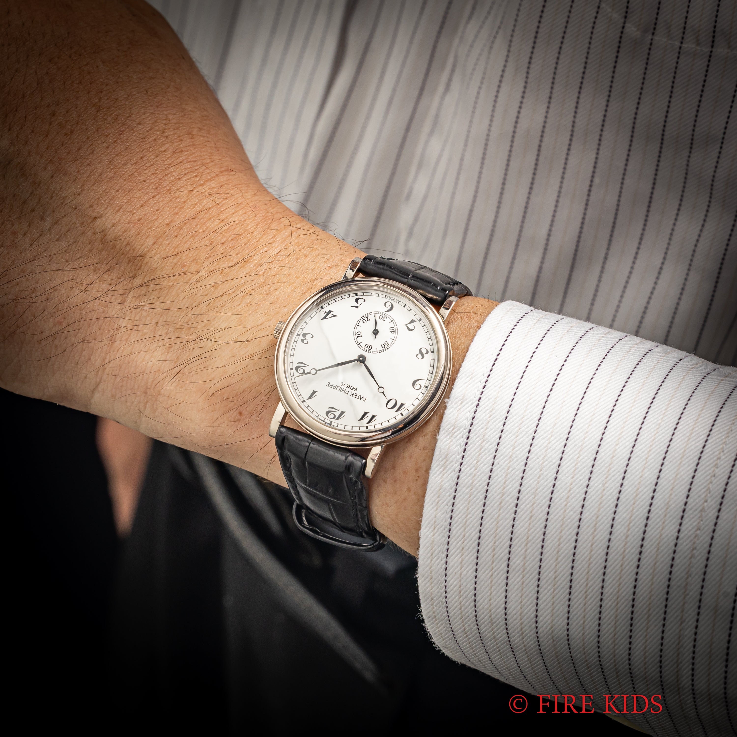 パテック・フィリップ カラトラバ Ref.5022G-012 オフィサー 18金無垢ホワイトゴールド 手巻 Cal.215 1999~2004年製