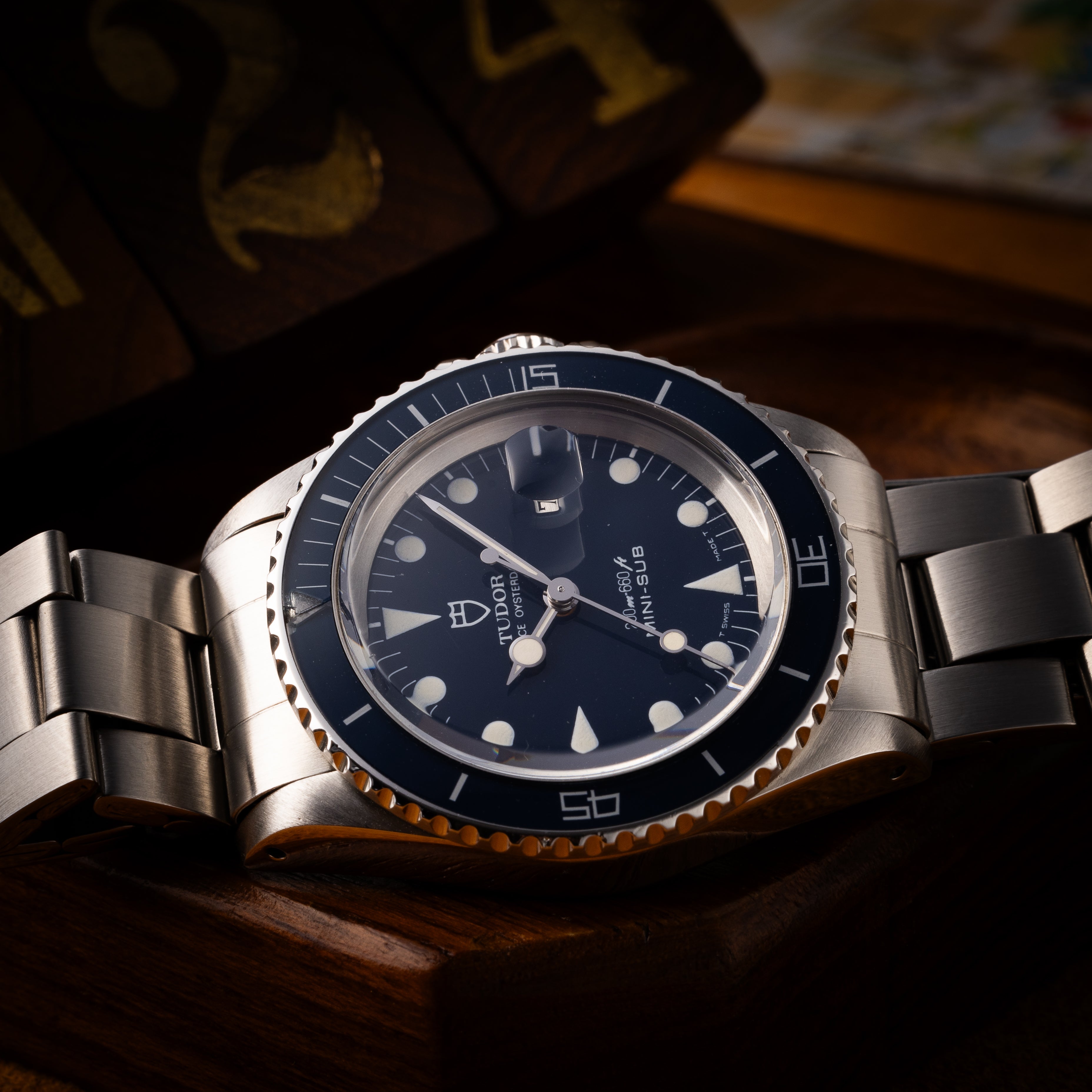 チューダー ミニサブ ブルー MINI-SUB 1985年製 プリンスオイスターデイト Ref.9440 王冠リューズ 3連オイスターブレス