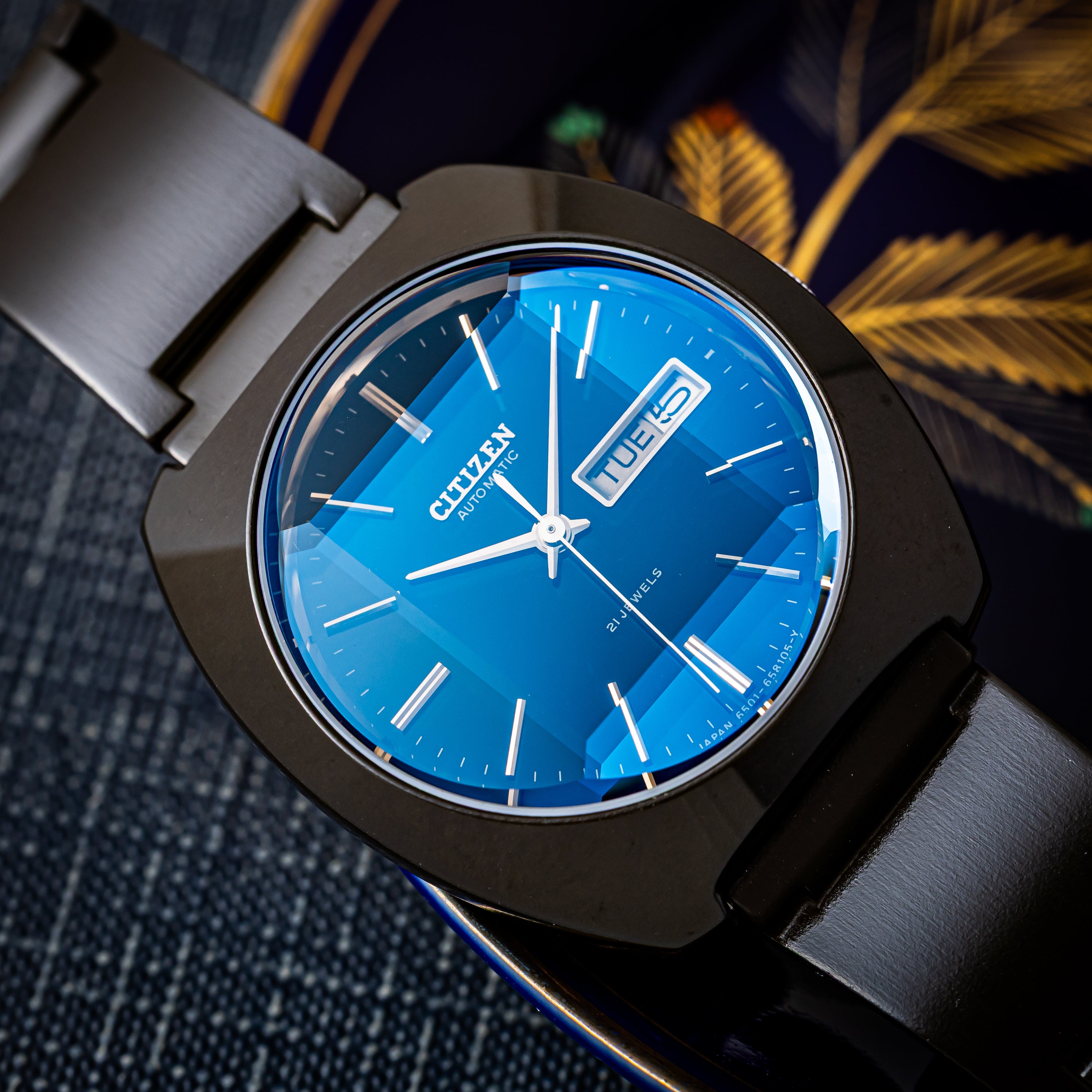 CITIZEN カスタムV2 21石 自動巻き5面カットガラス 動作品