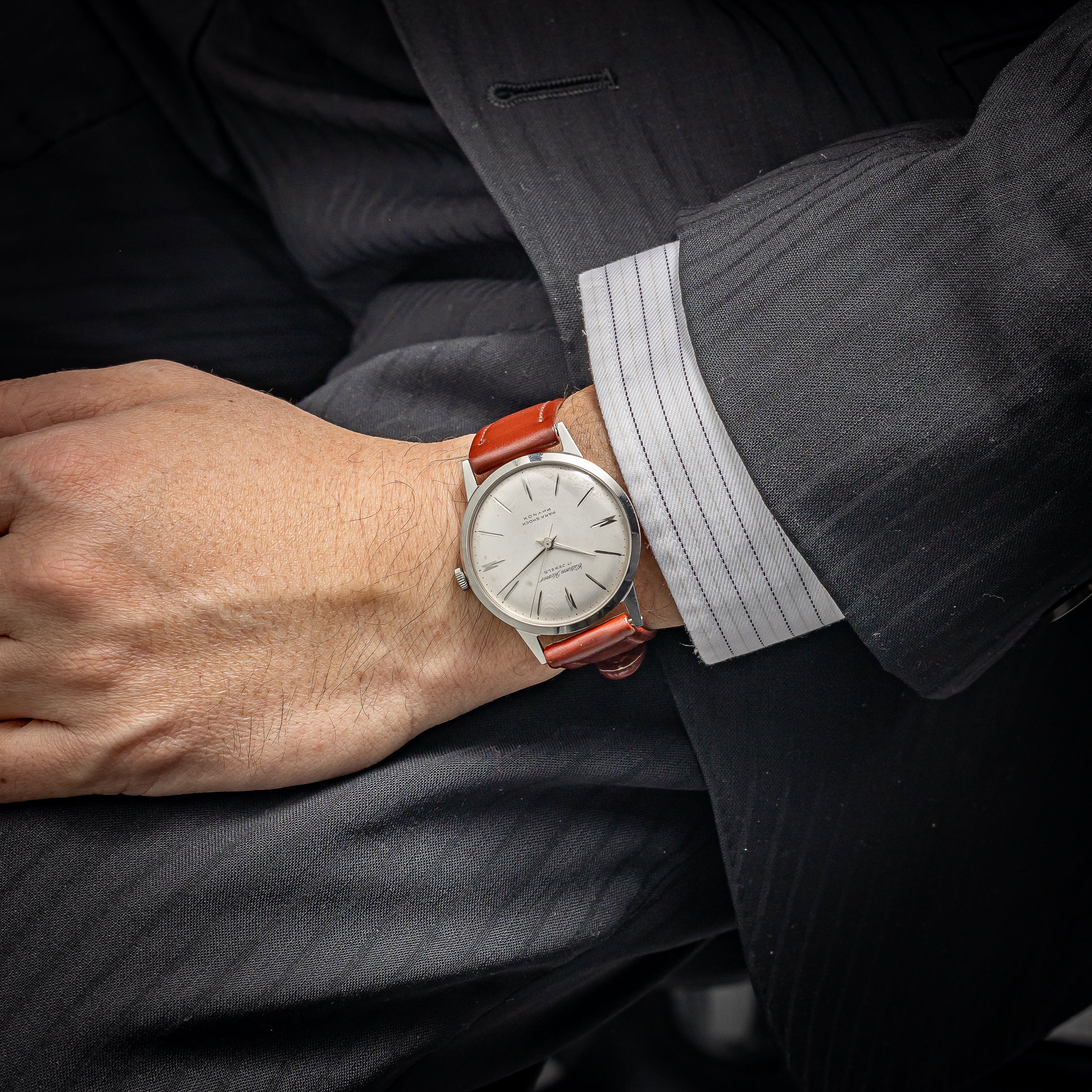 シチズン ホーマー 1961年製 手巻き オリジナルベルト、尾錠、タグ付き