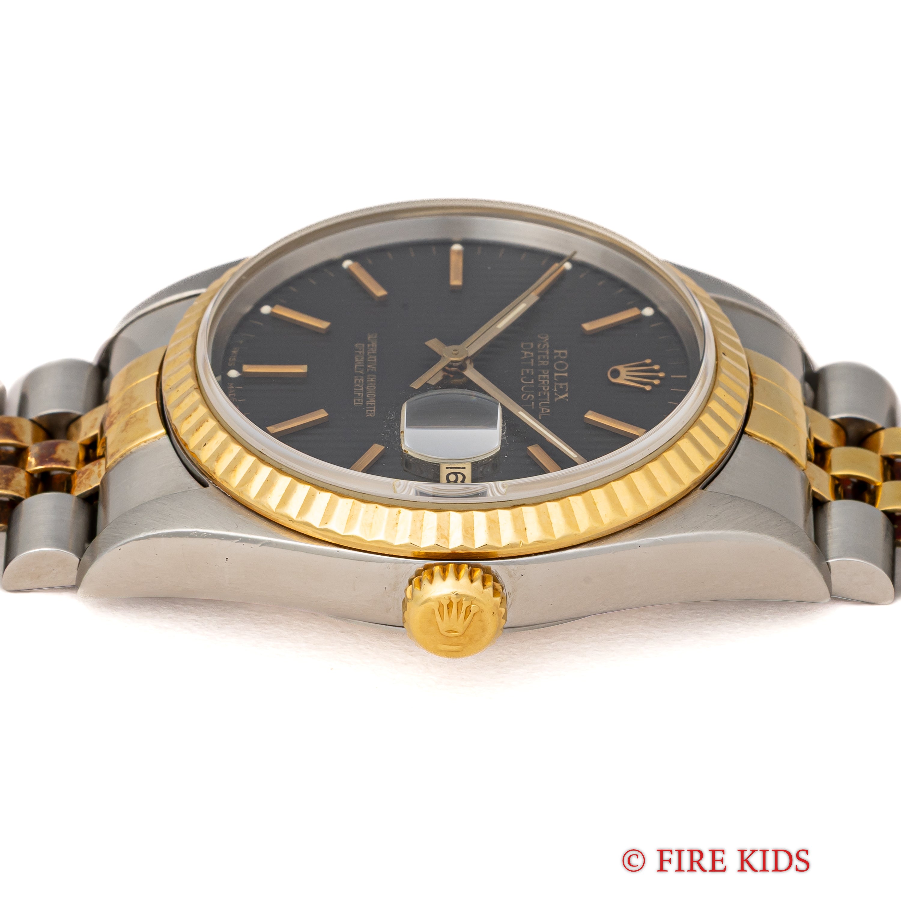 ロレックス デイトジャスト Ref.16233 コンビ ブラックタペストリー 1993年製