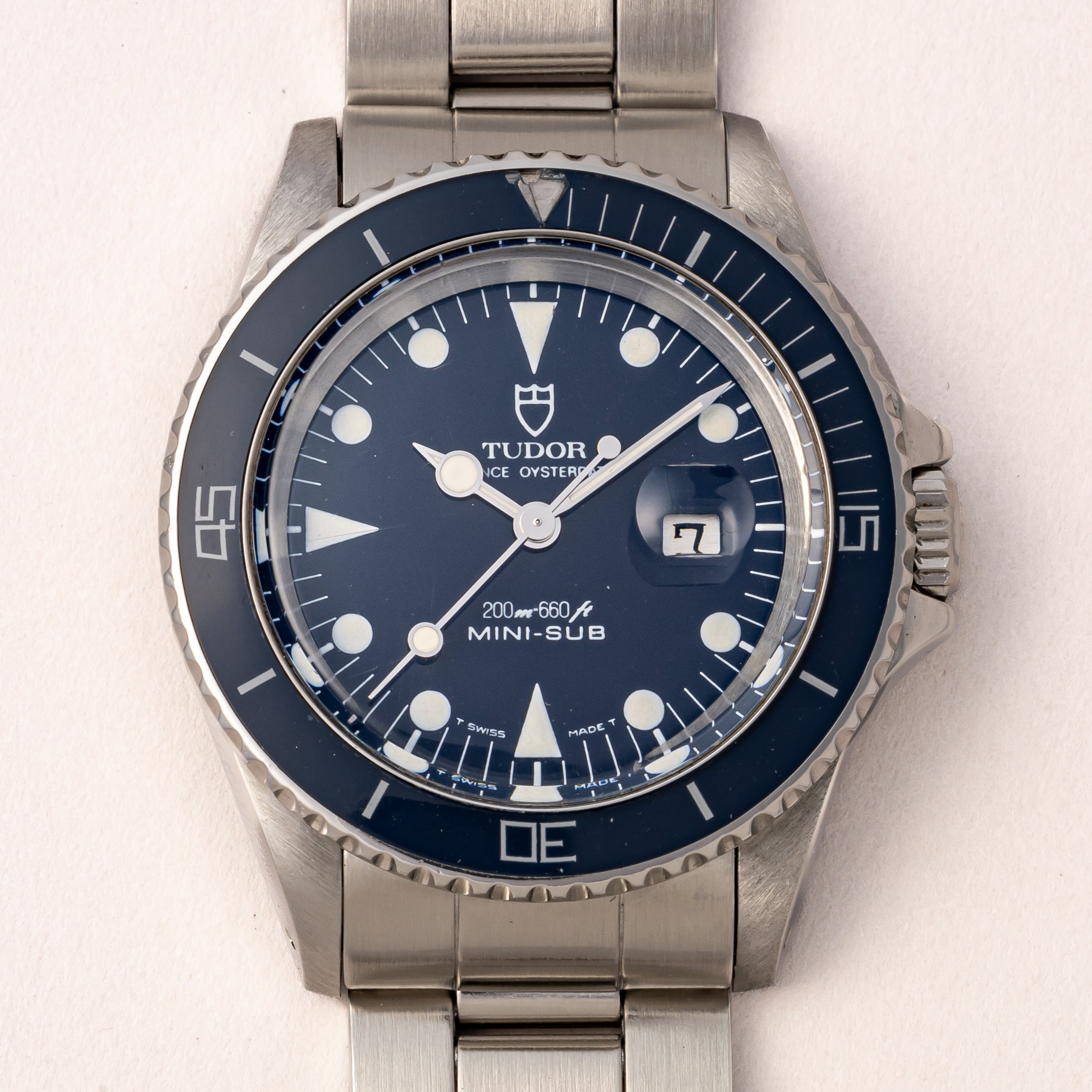 チューダー ミニサブ ブルー MINI-SUB 1985年製 プリンスオイスターデイト Ref.9440 王冠リューズ 3連オイスターブレス