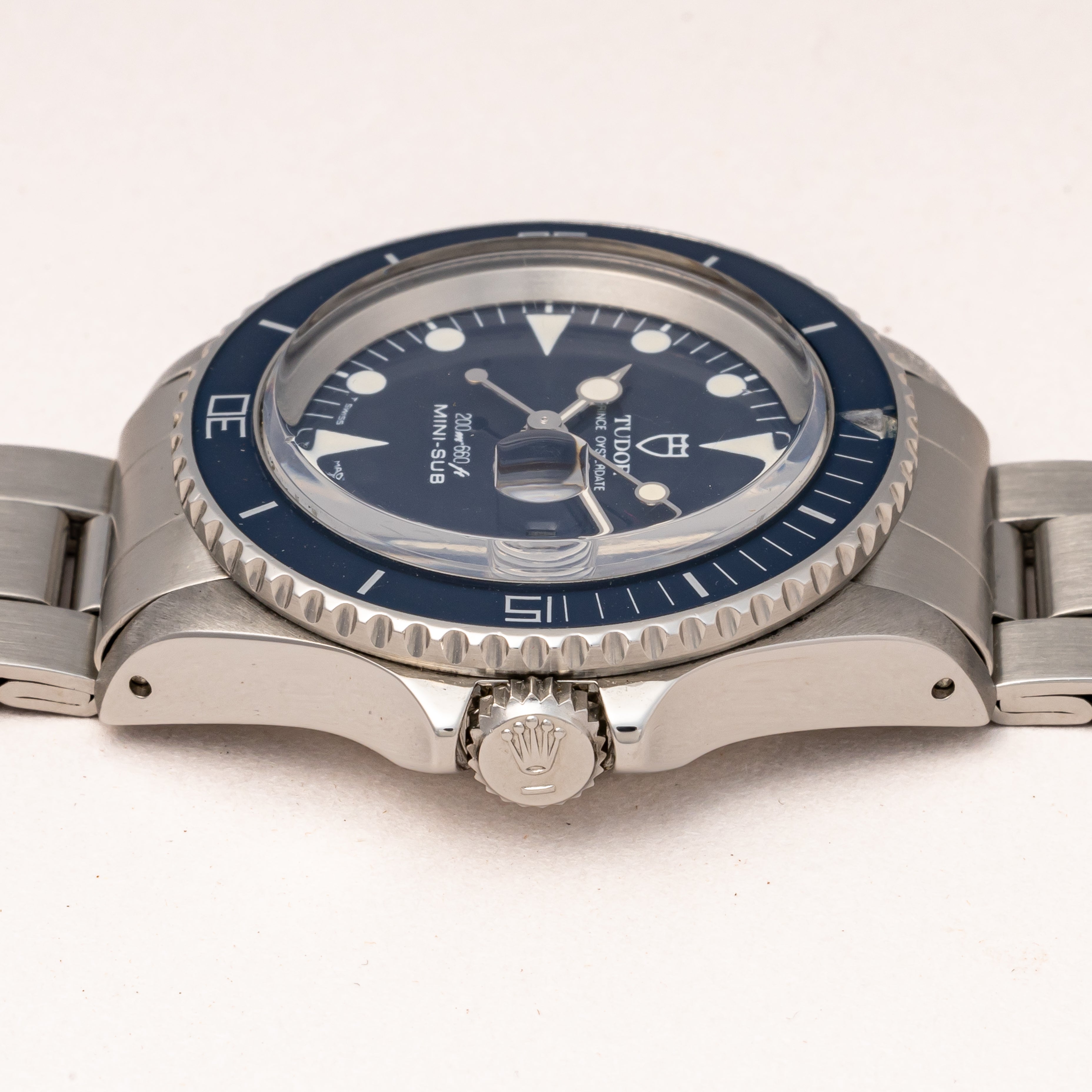 チューダー ミニサブ ブルー MINI-SUB 1985年製 プリンスオイスターデイト Ref.9440 王冠リューズ 3連オイスターブレス