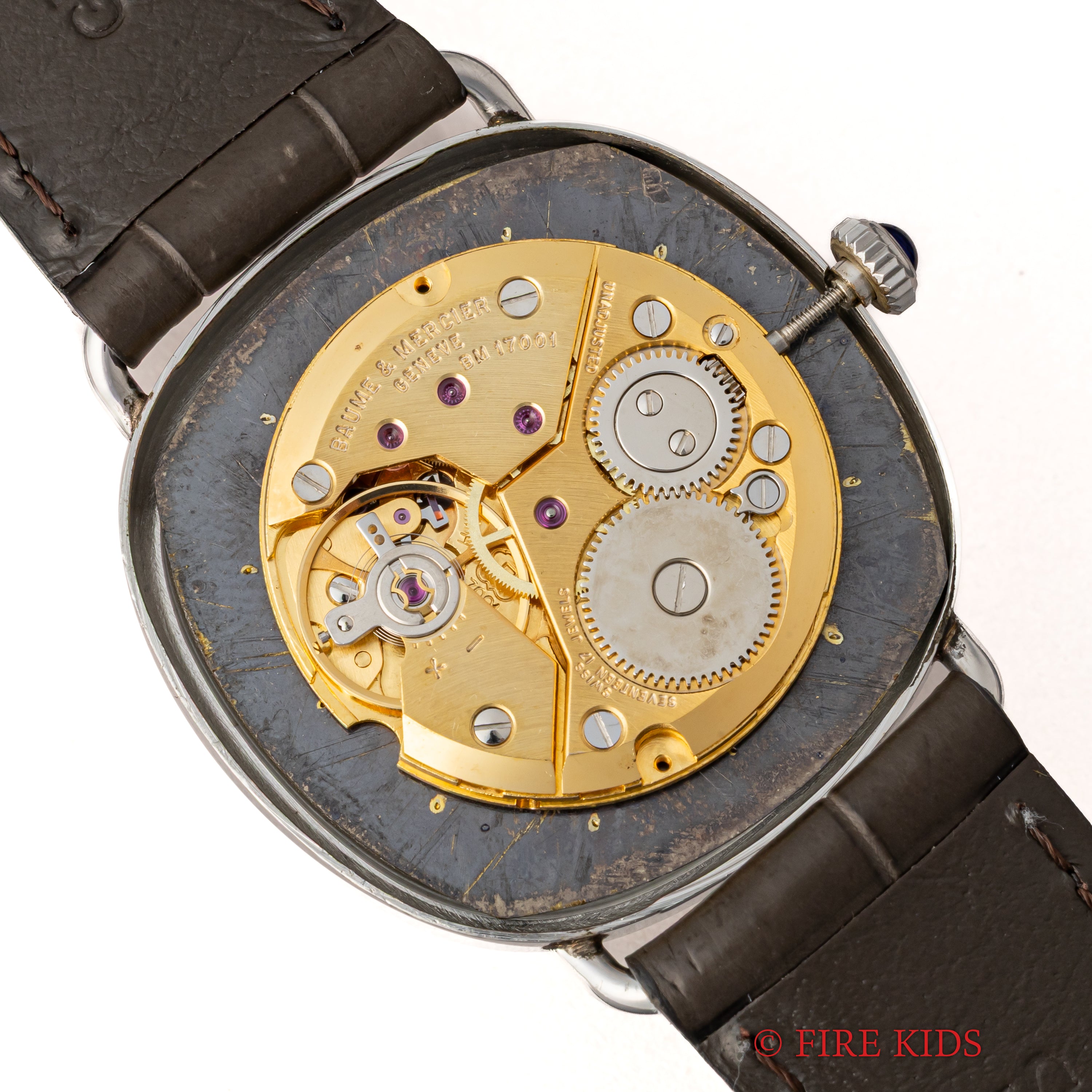 ボーム&メルシエ 1980年代製 グレーダイヤル 手巻き スクエアケース Ref.1718 cal.BM17001 純正尾錠