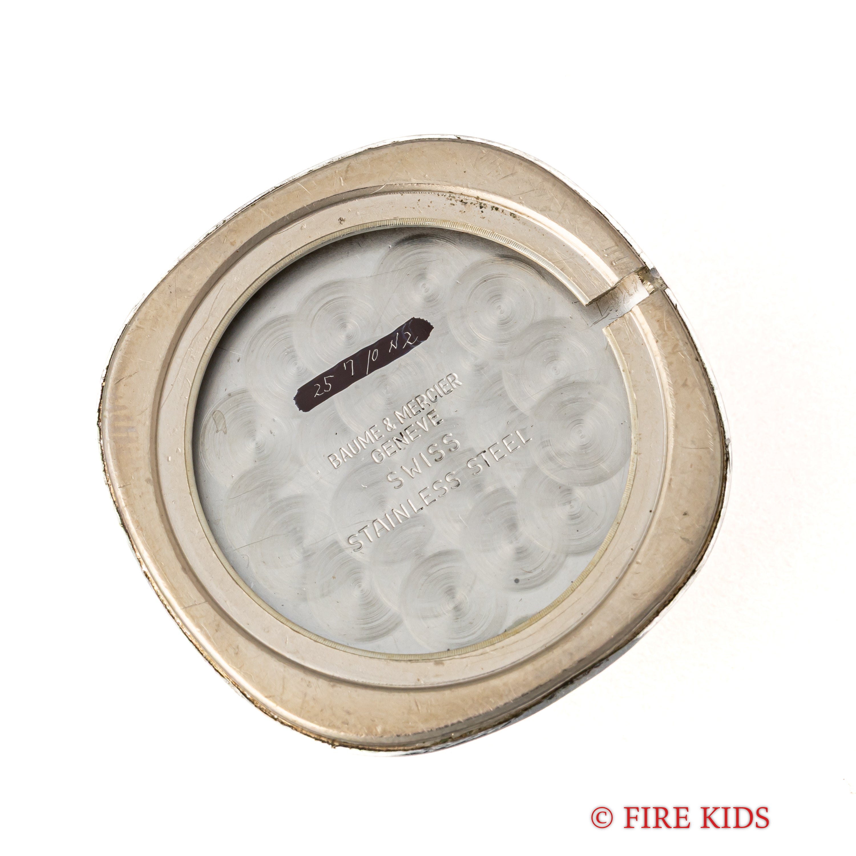 ボーム&メルシエ 1980年代製 グレーダイヤル 手巻き スクエアケース Ref.1718 cal.BM17001 純正尾錠