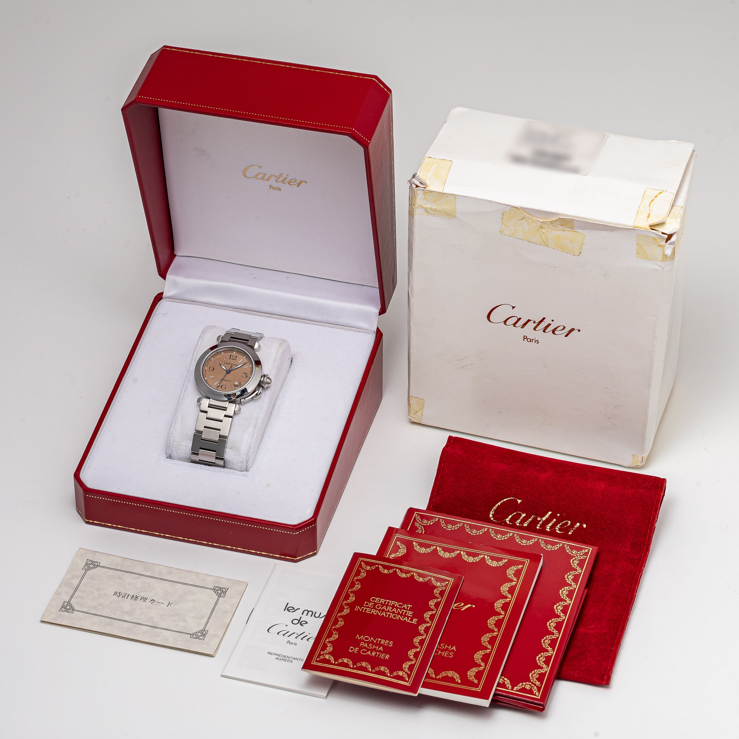 カルティエ パシャC 1990年代製 オートマチック Ref.2324 箱、ギャラ付き