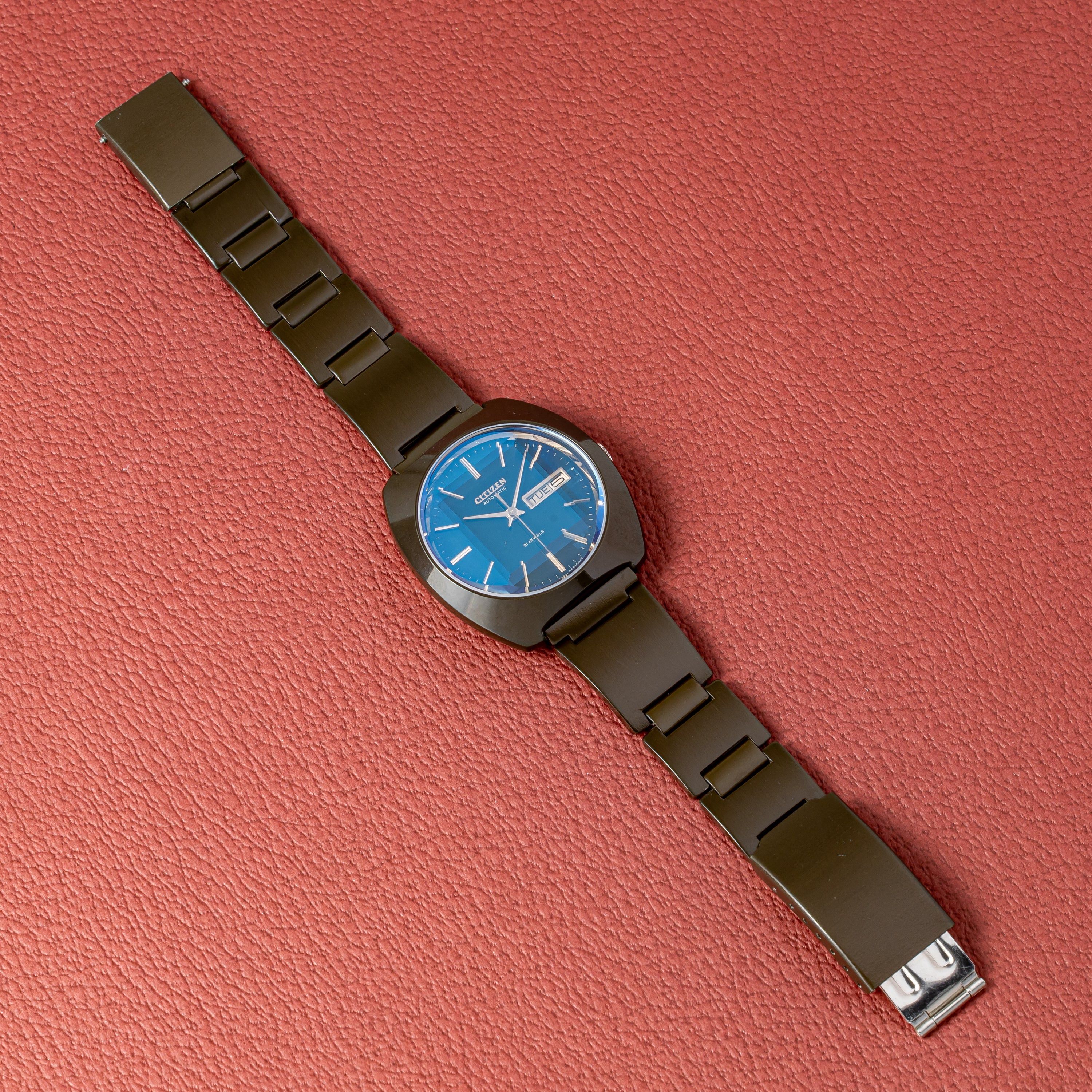 シチズン カスタムV2 自動巻き カットガラス 1975年製 Ref.4-653327TA 純正ブレス