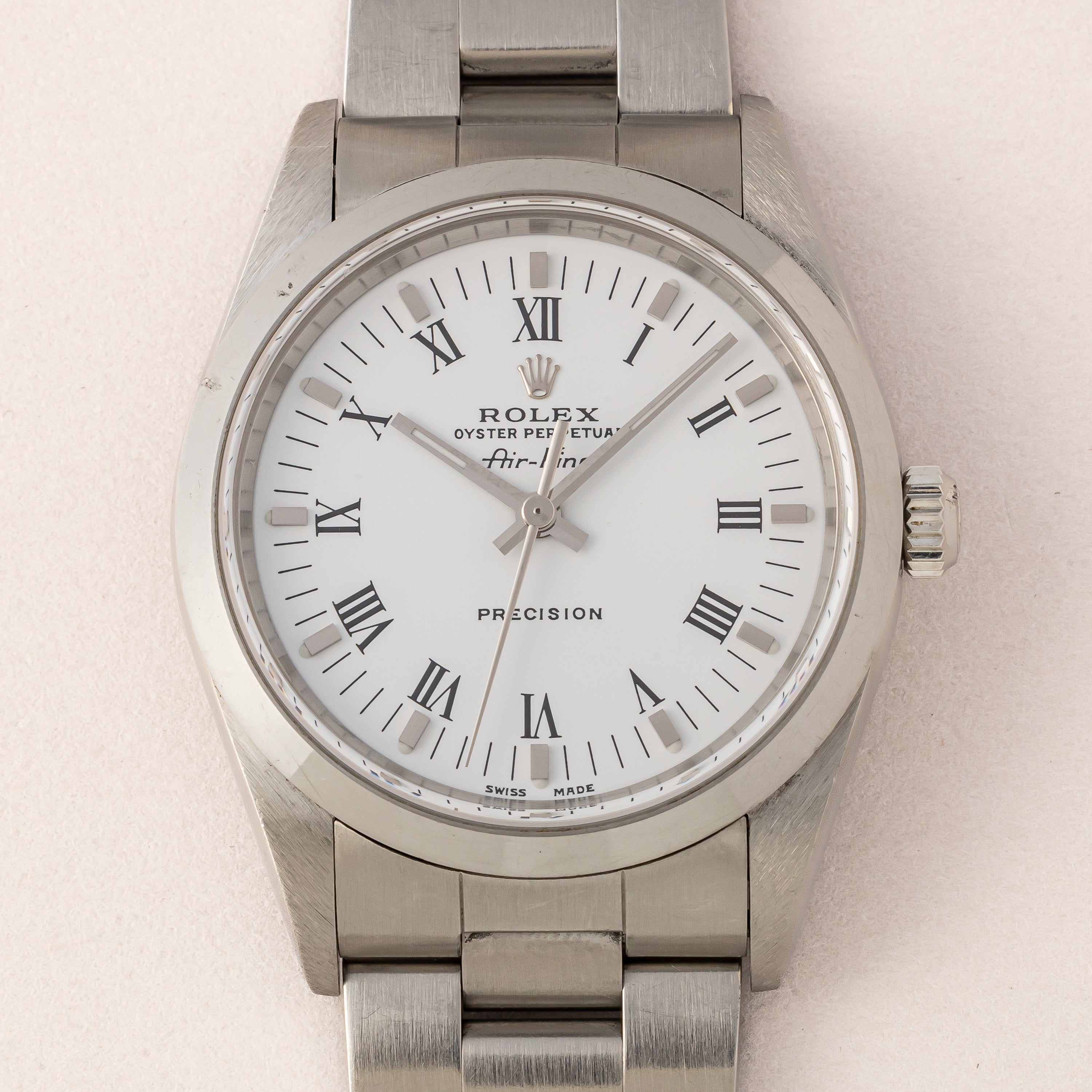 ロレックス エアキング 2000年製 Ref.14000 ホワイトローマンダイヤル