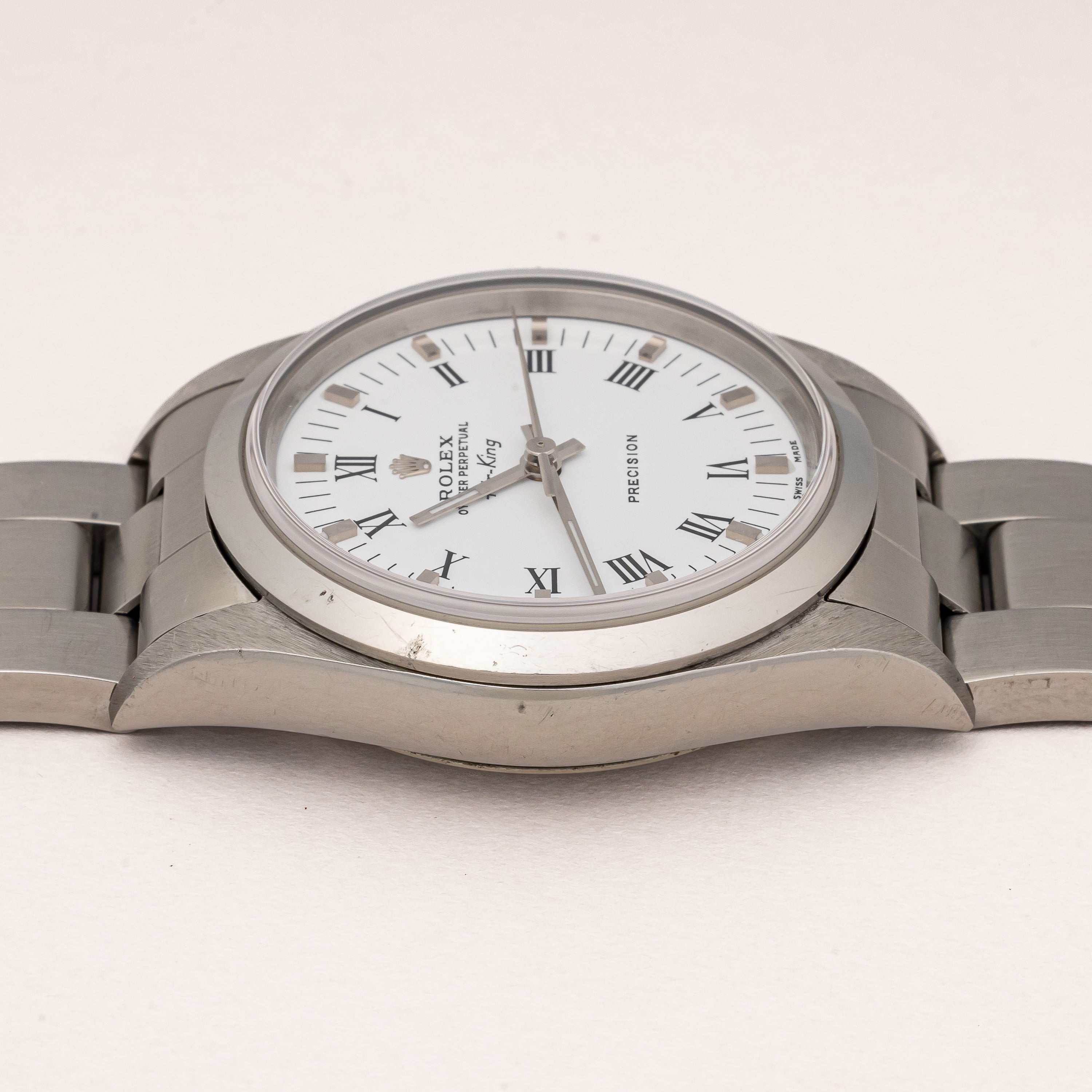 ロレックス エアキング 2000年製 Ref.14000 ホワイトローマンダイヤル