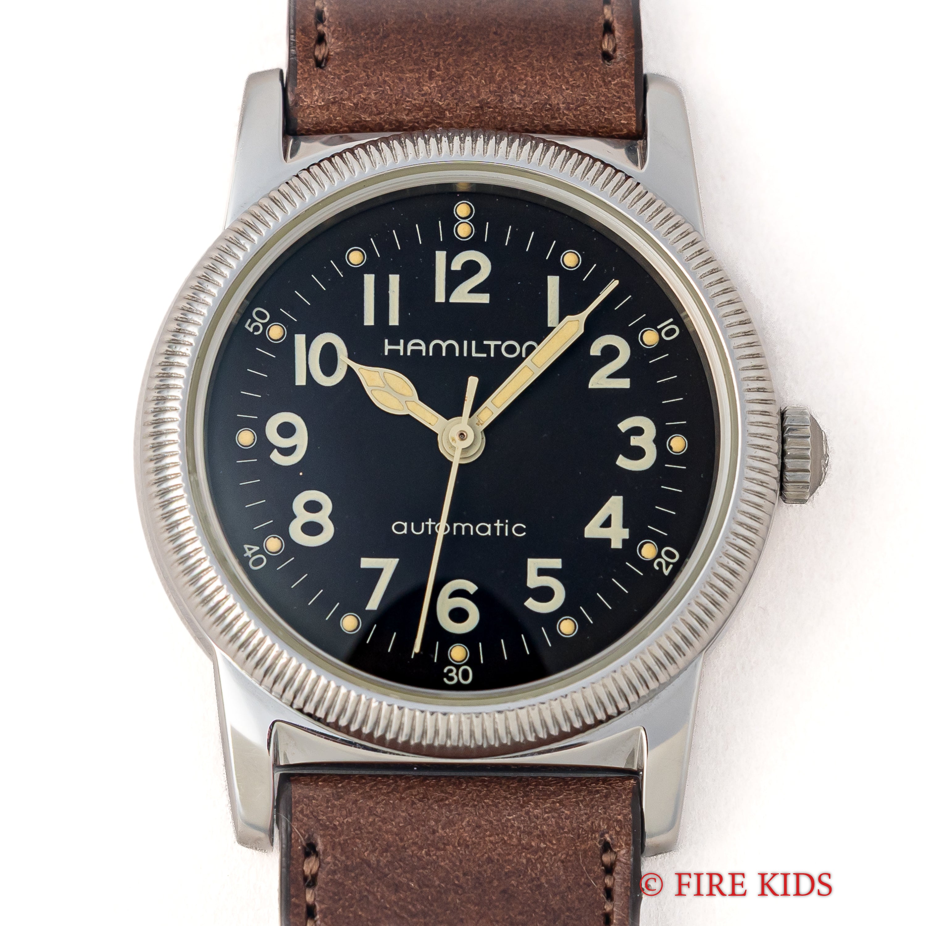 ハミルトン オートマチック 1992年製 ミリタリータイプ 自動巻き 箱、ギャランティー、タグ、ジッポー付き