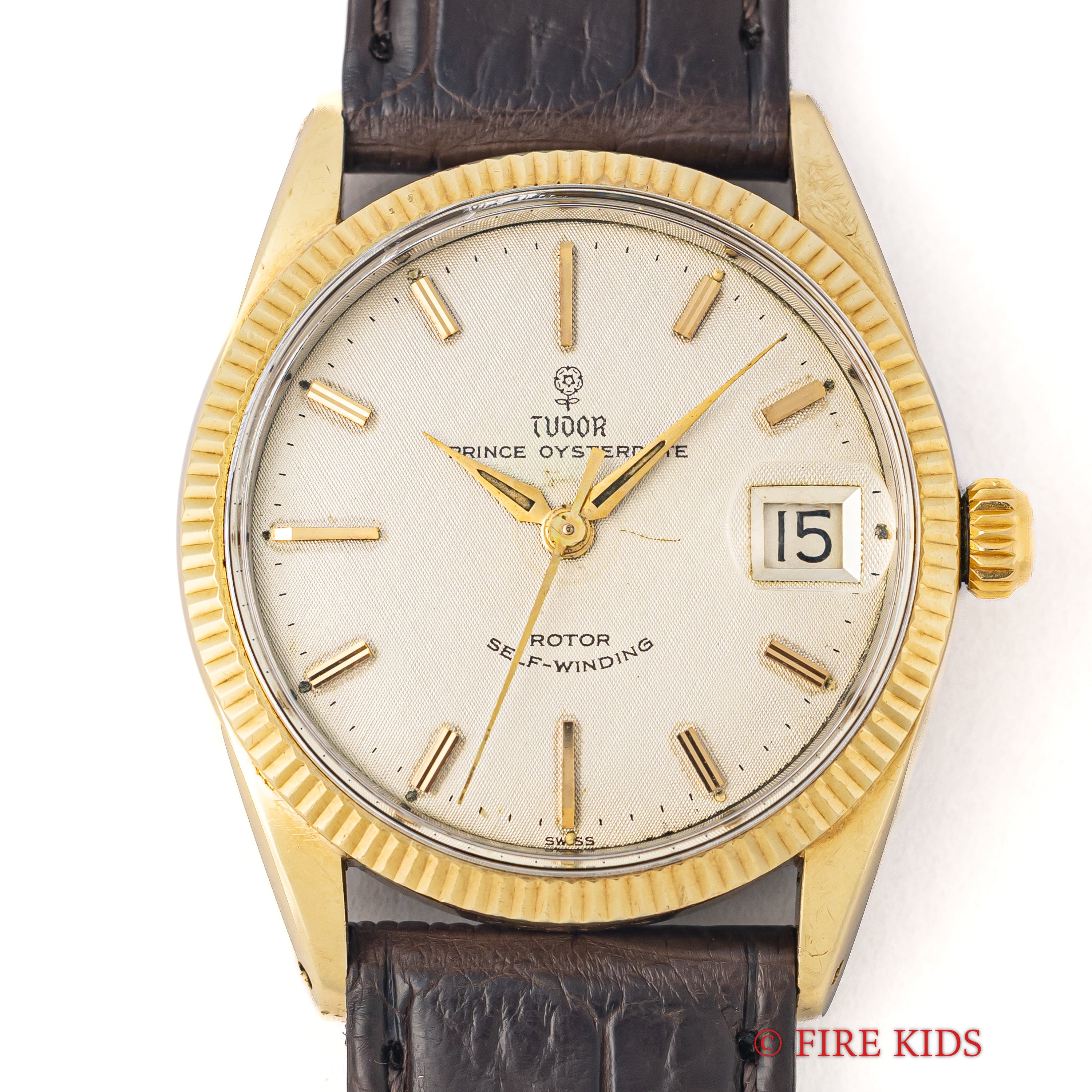 チューダー プリンスオイスターデイト 小薔薇 Ref. 7964 1963年製 王冠リューズ リネンダイヤル