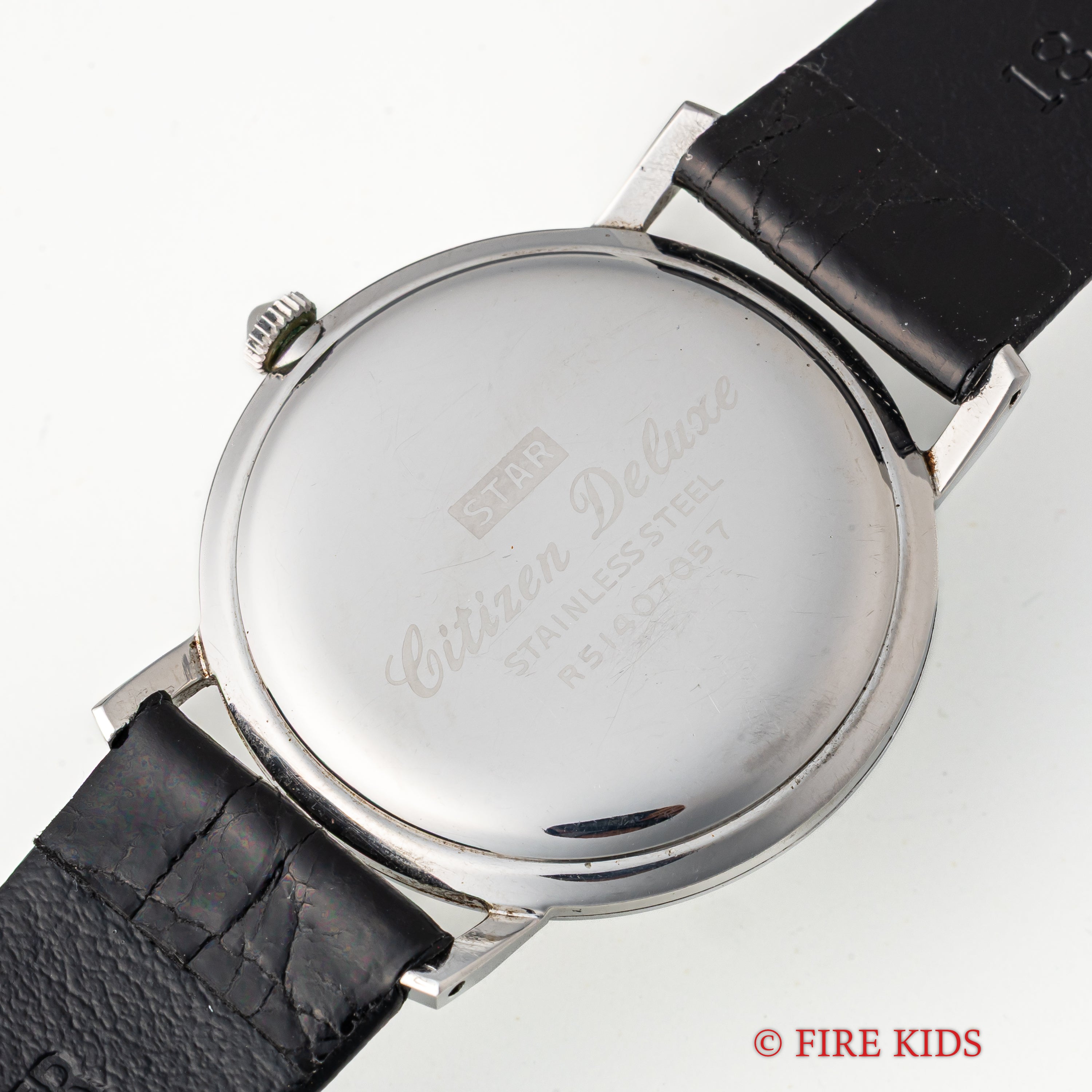 シチズン デラックス 1960年製 変わり文字盤 オリジナル革ベルト付き