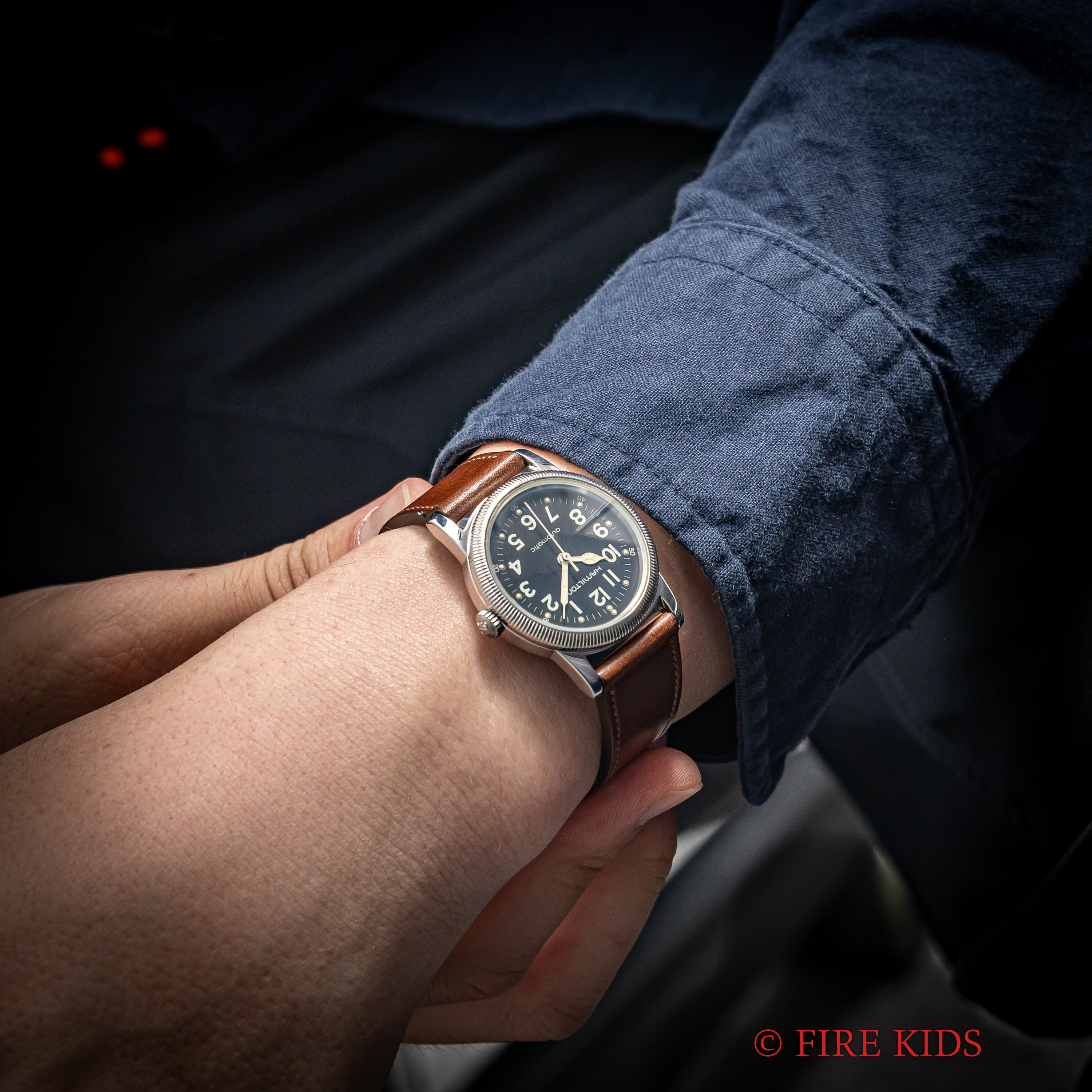 ハミルトン オートマチック 1992年製 ミリタリータイプ 自動巻き 箱、ギャランティー、タグ、ジッポー付き