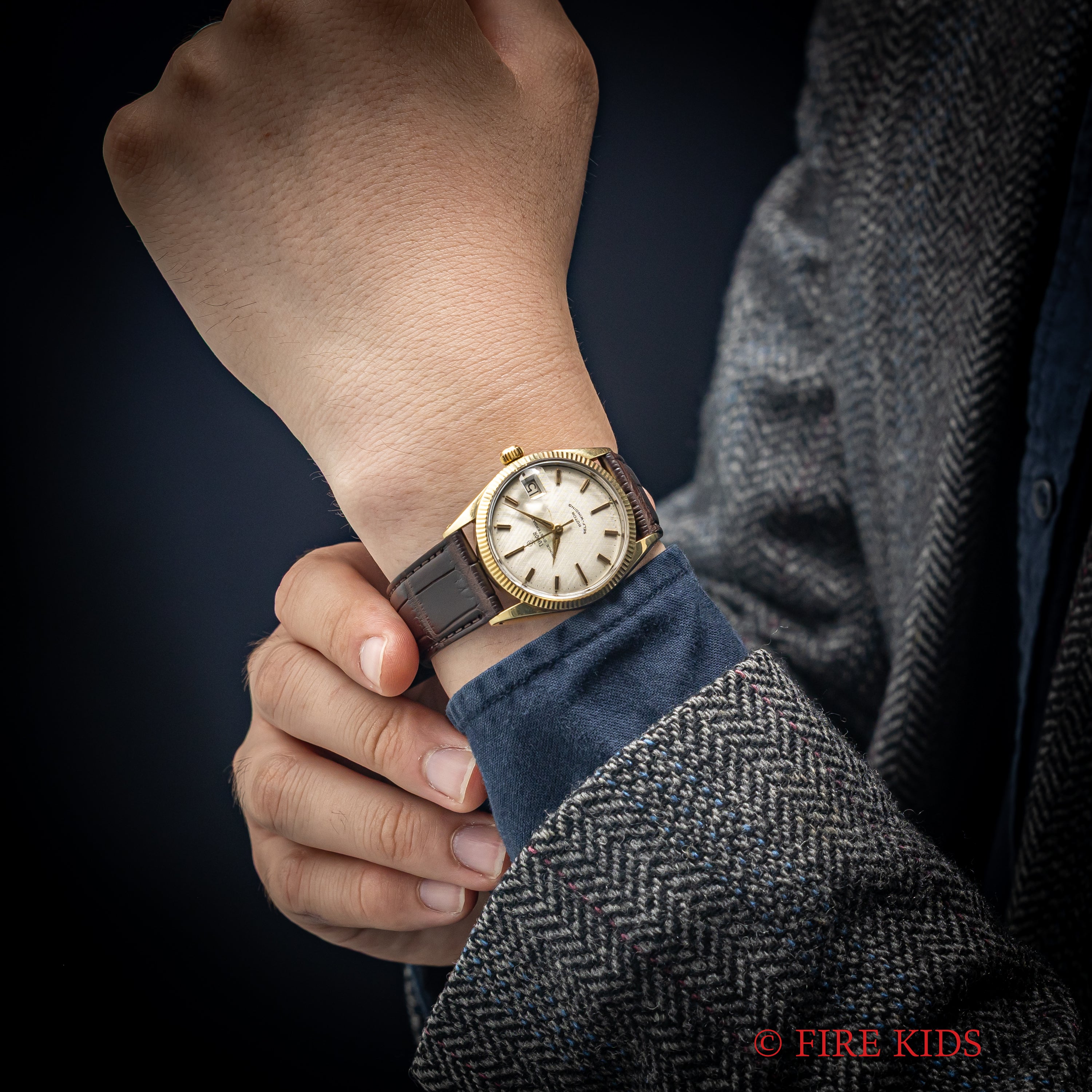 チューダー プリンスオイスターデイト 小薔薇 Ref. 7964 1963年製 王冠リューズ リネンダイヤル