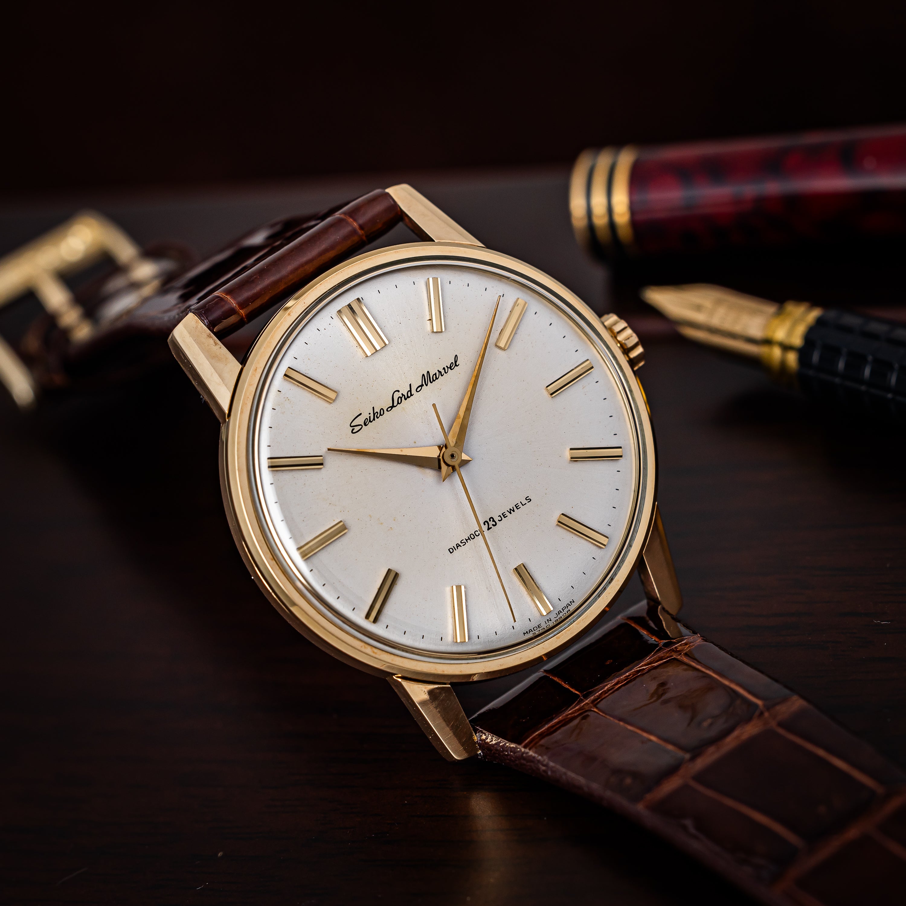 セイコー ロードマーベル 1965年製 Ref.5740‐1990 AGF 手巻き 純正尾錠付き