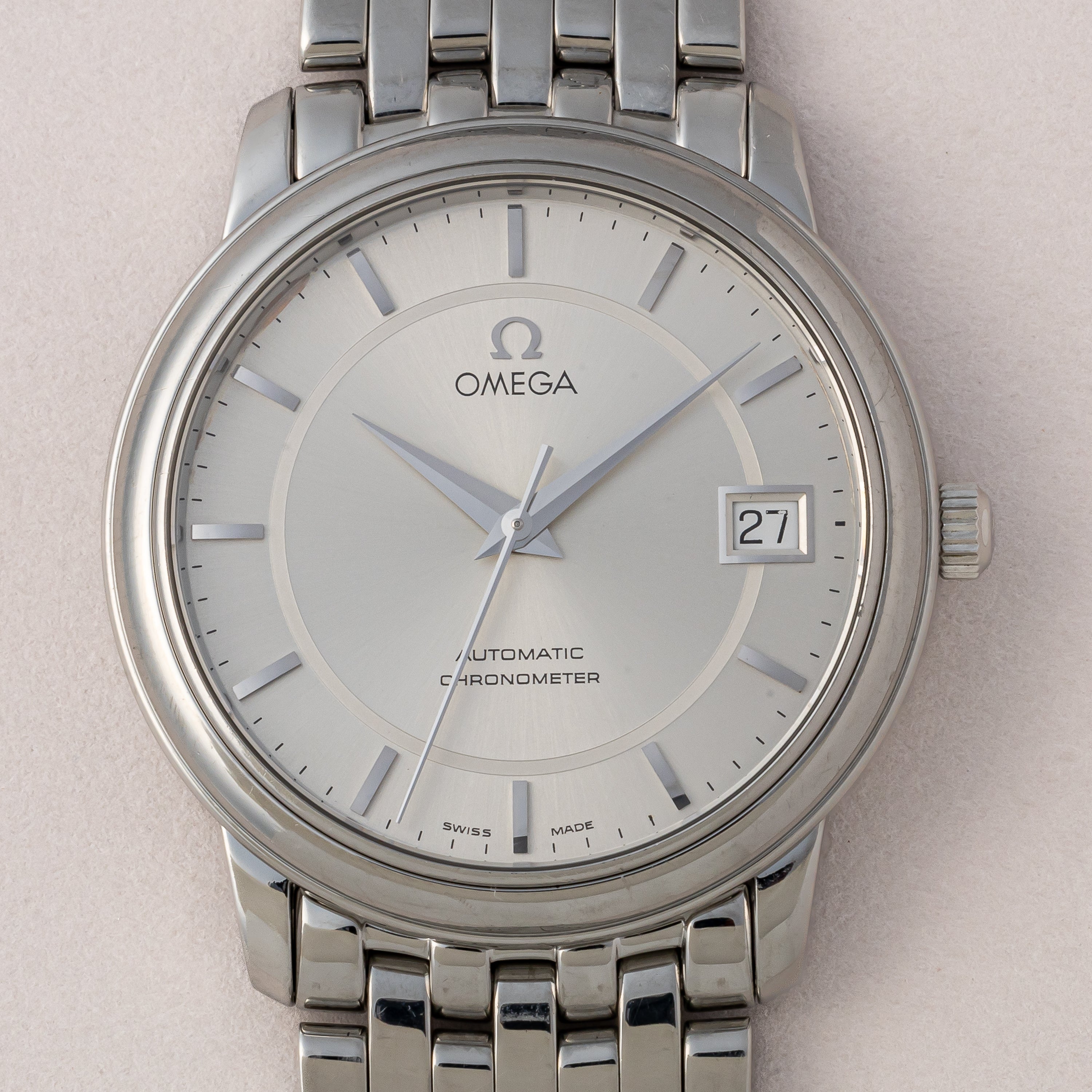 オメガ デ・ヴィル プレステージ 1991年製 Ref.4500.31.00 箱、ギャラ付き