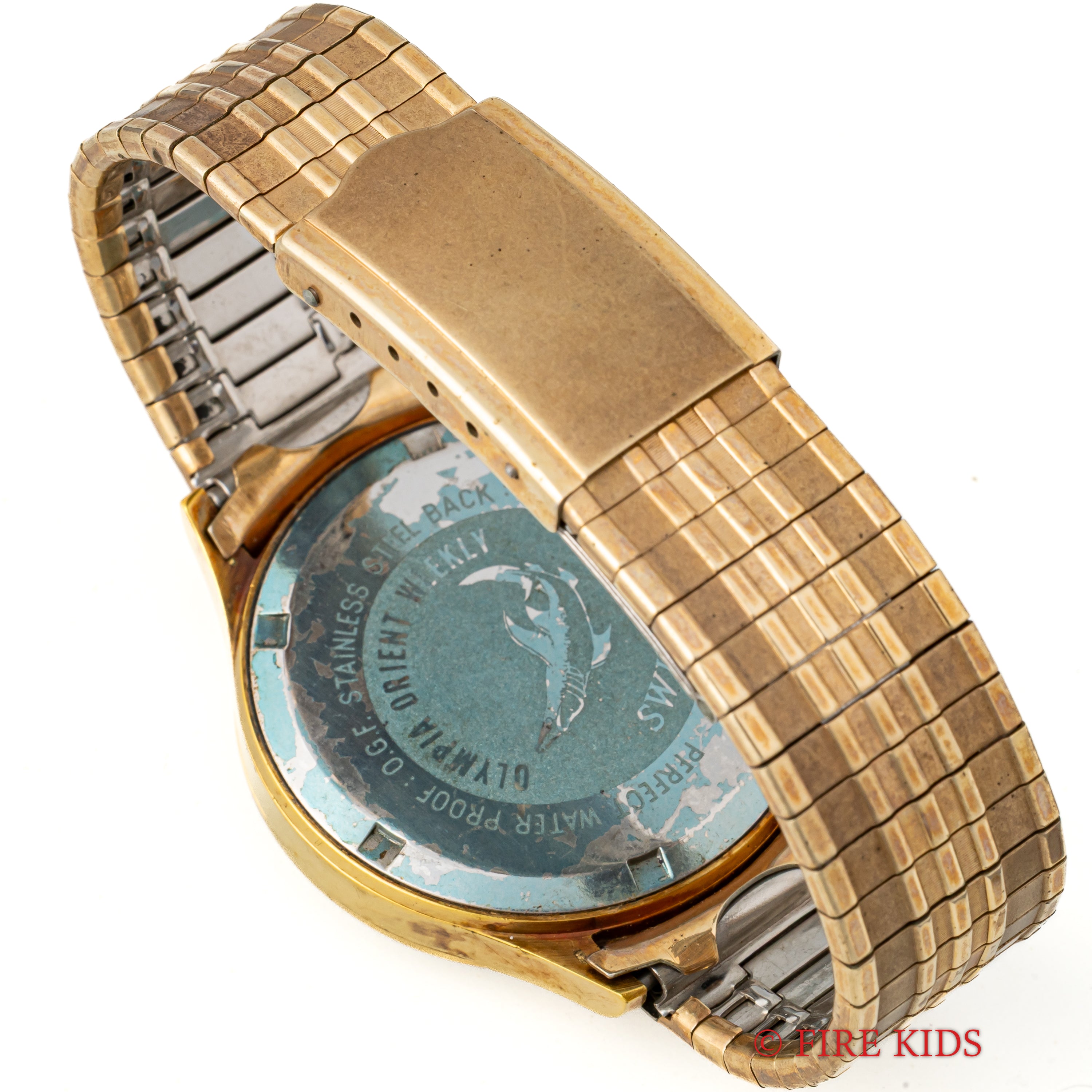 オリエント オリンピア ウィークリー クロスラインダイアル 1960年代 金張り デイデイト スイマー 19石 手巻