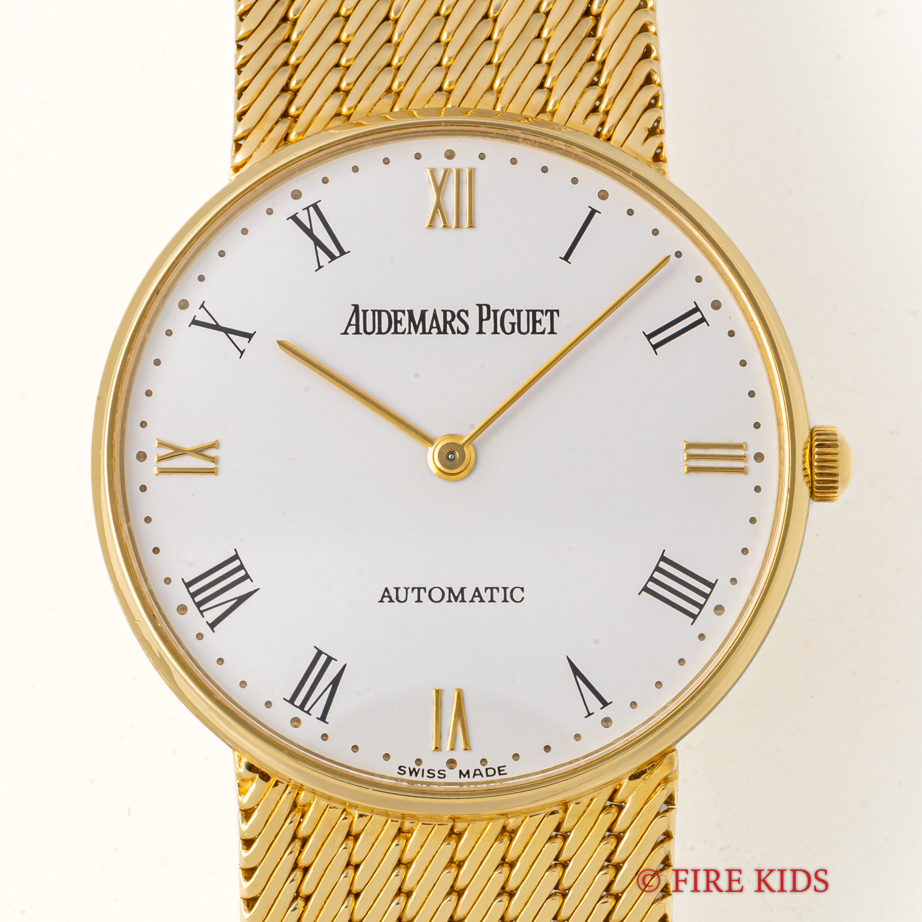 オーデマピゲ ラウンド 18金無垢ケース、18金無垢ブレスレット Ref.14537BA.0.0988BA ギャランティー付