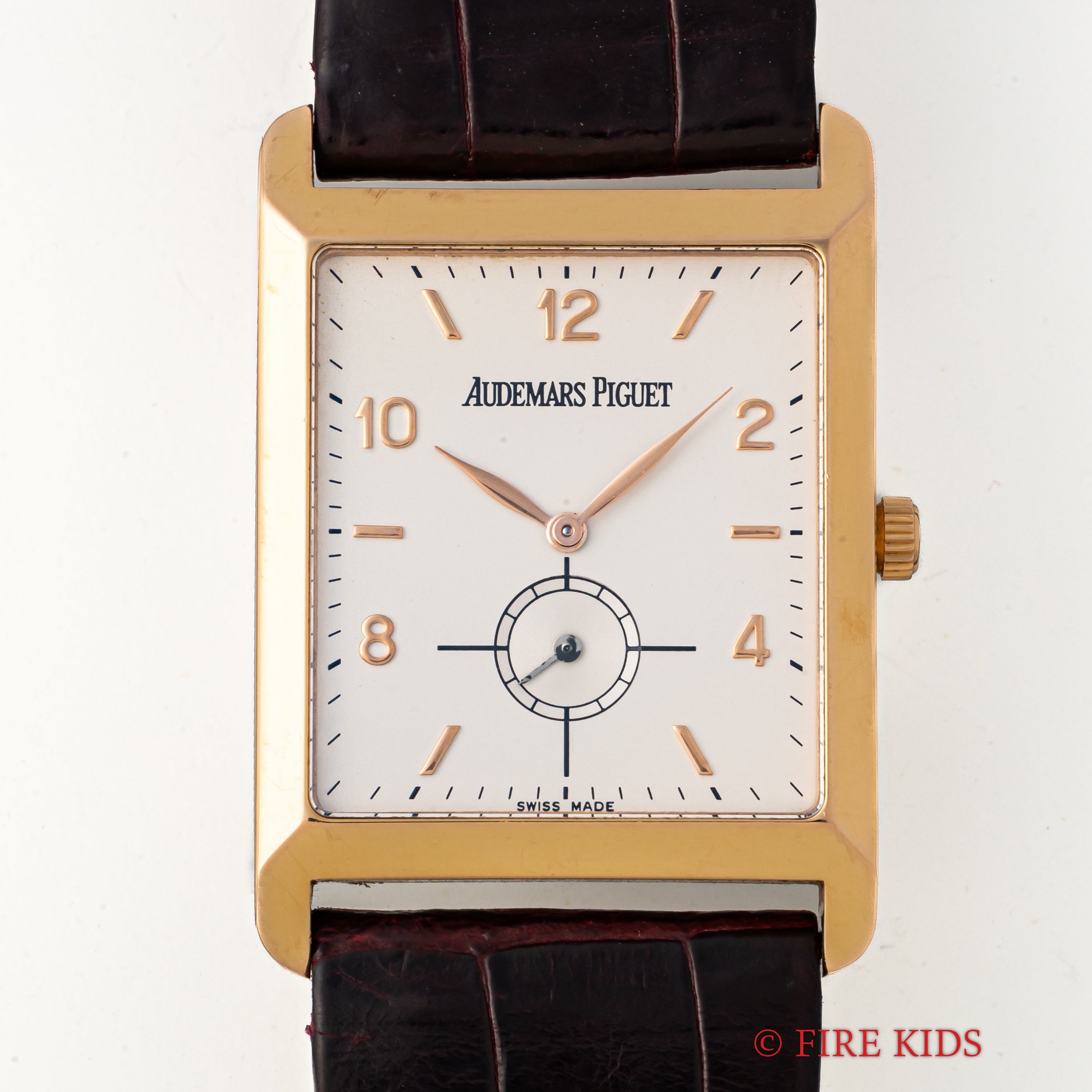 オーデマピゲ スクエア 18金無垢ケース 50本限定 Ref.OR4918/002 純正クロコ革ベルト 純正18金無垢尾錠付