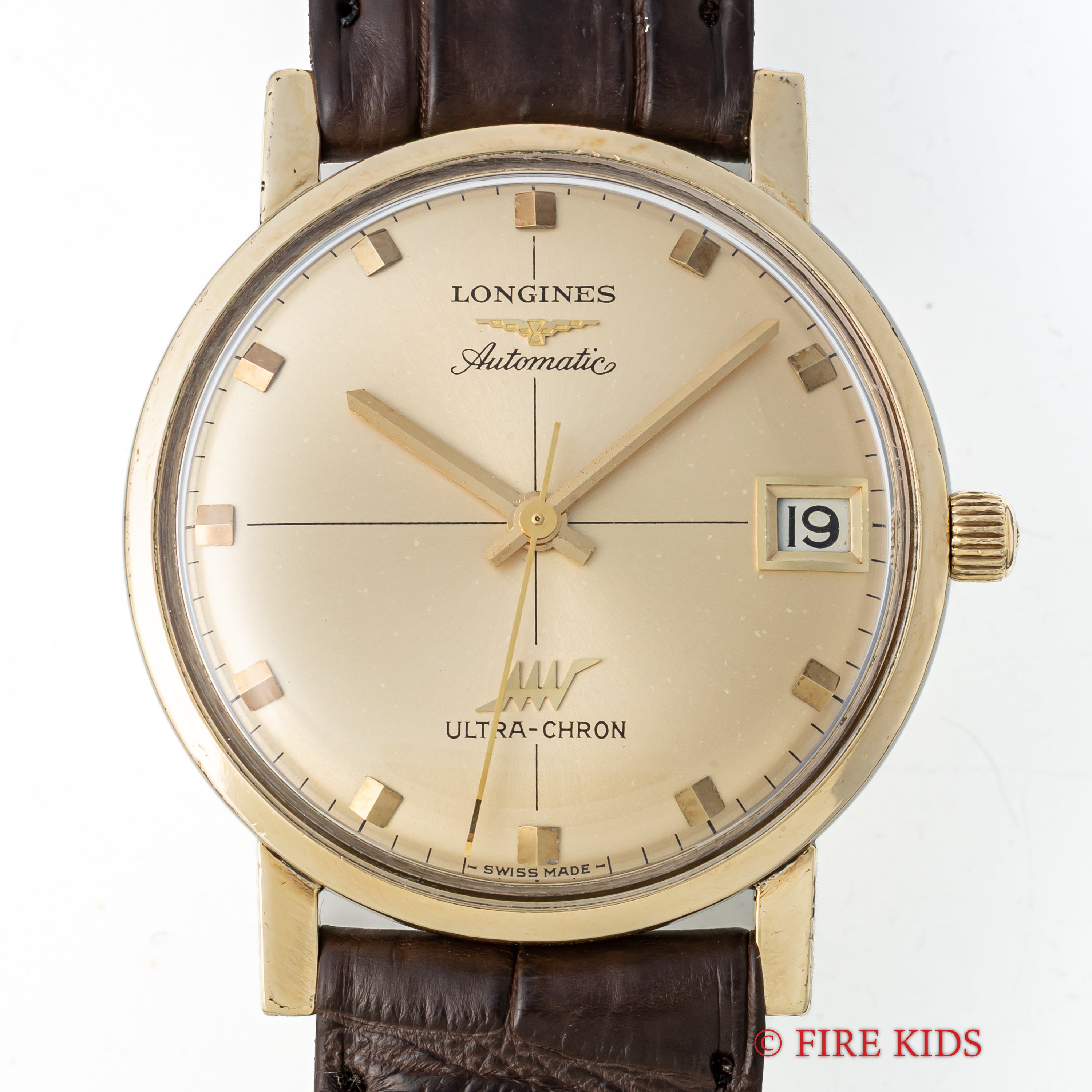 ロンジン 1970年代製 ウルトラクロン 10振動自動巻き Ref.69-556 10KGF USケース