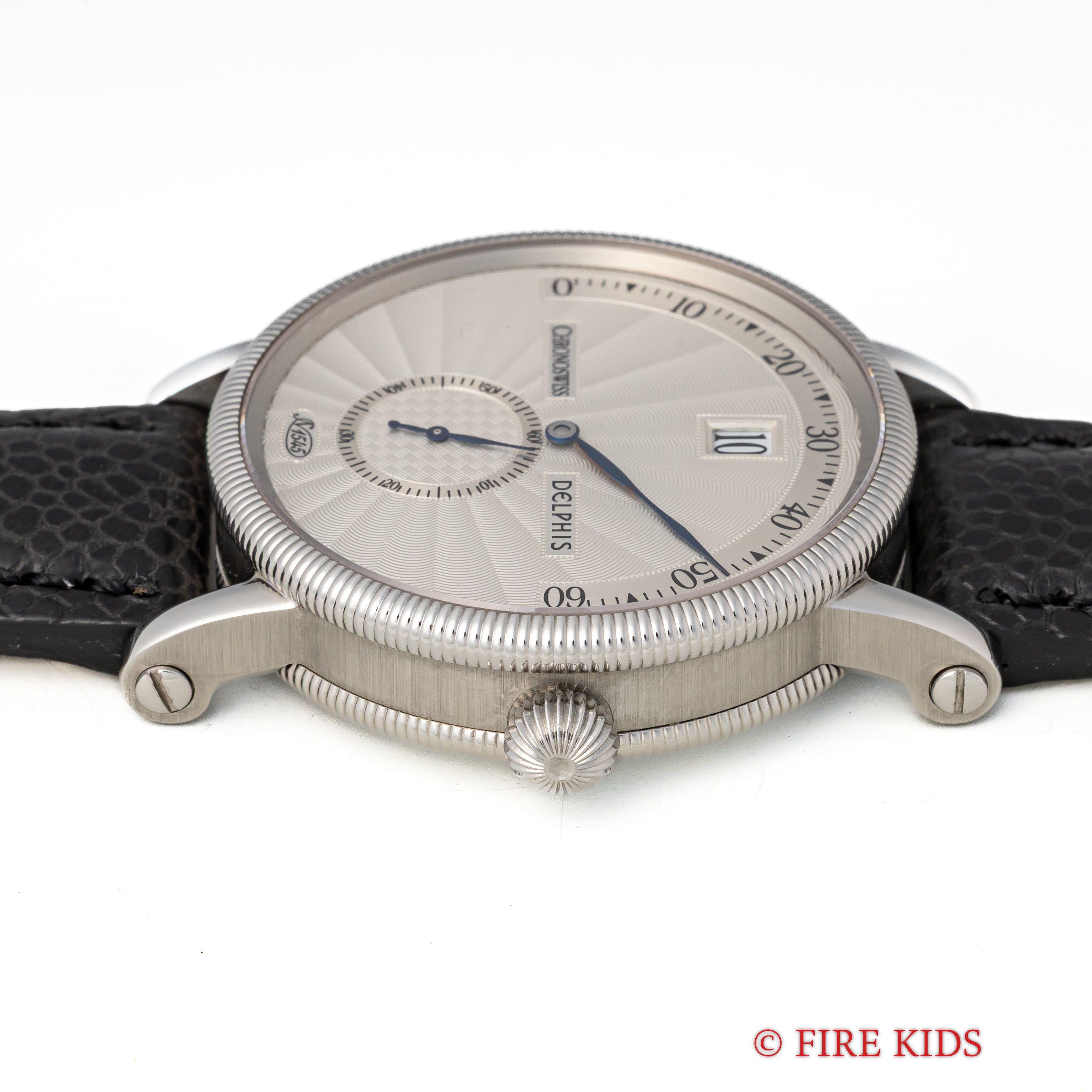 クロノスイス ジャンピングアワー レトログラード デルフィス 1999年発行ギャラ 箱 純正尾錠 スケルトンバック