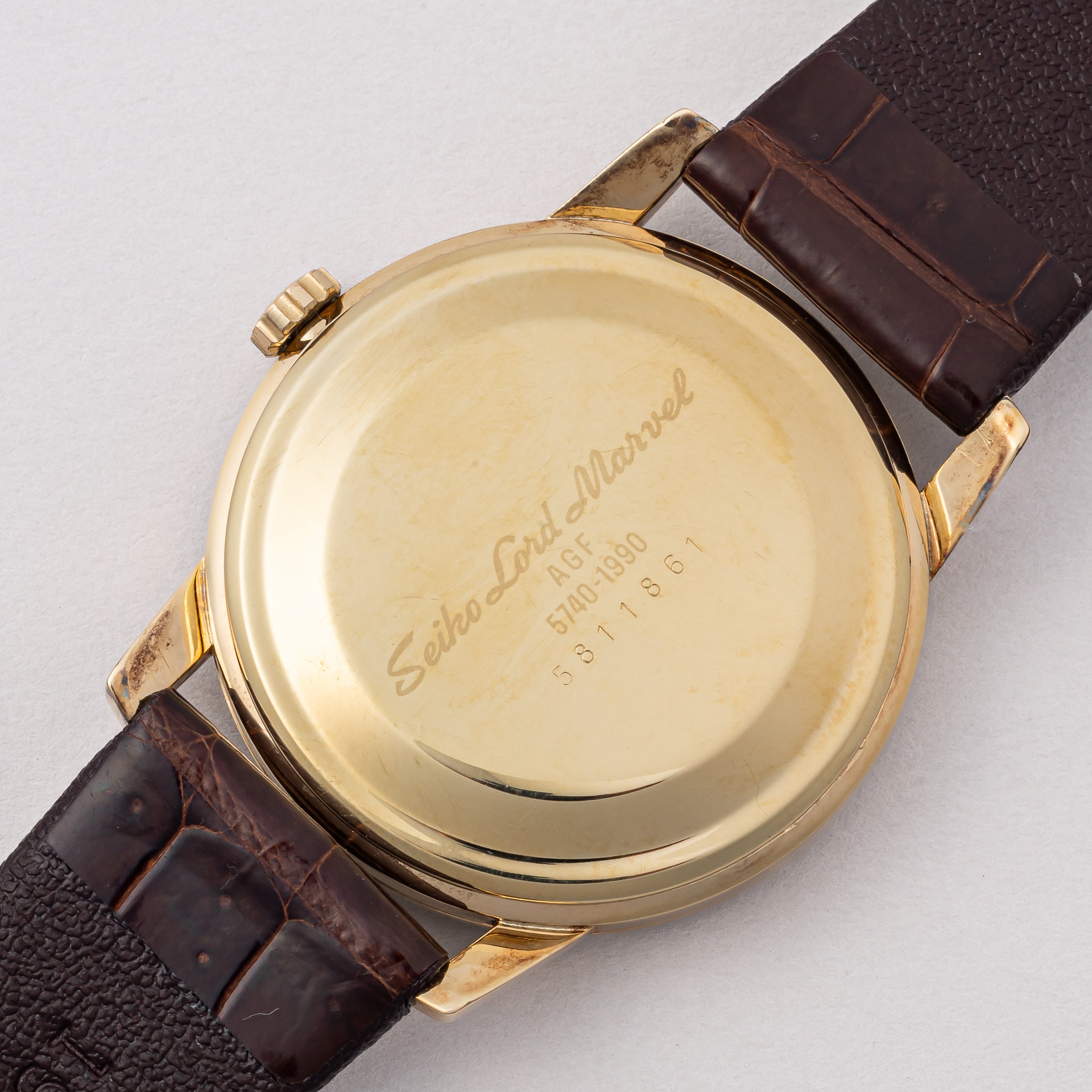 セイコー ロードマーベル 1965年製 Ref.5740‐1990 AGF 手巻き 純正尾錠付き