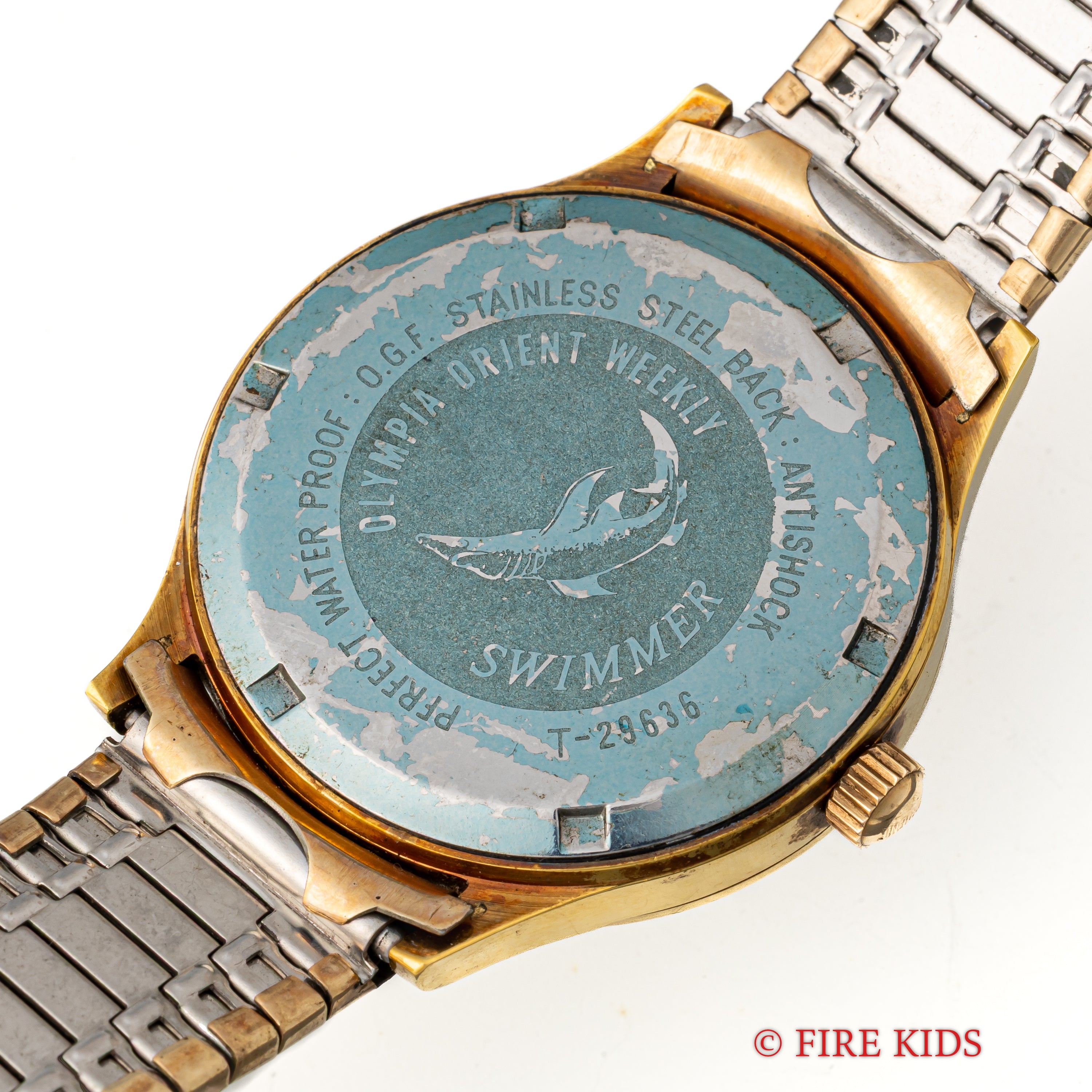 オリエント オリンピア ウィークリー クロスラインダイアル 1960年代 金張り デイデイト スイマー 19石 手巻