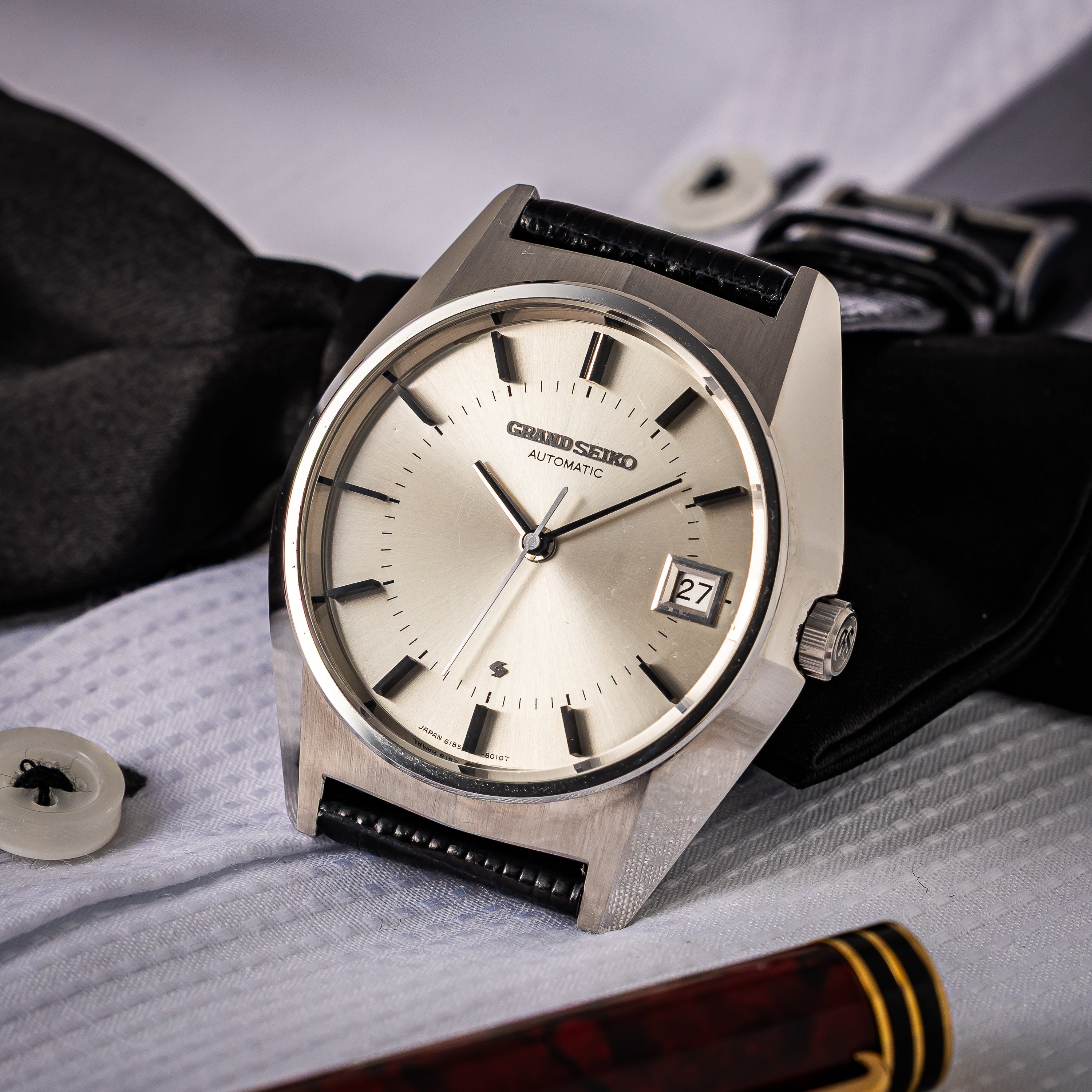 グランドセイコー V.F.Aファーストモデル Ref.6185-8020 1969年製 61V.F.A 純正尾錠付き