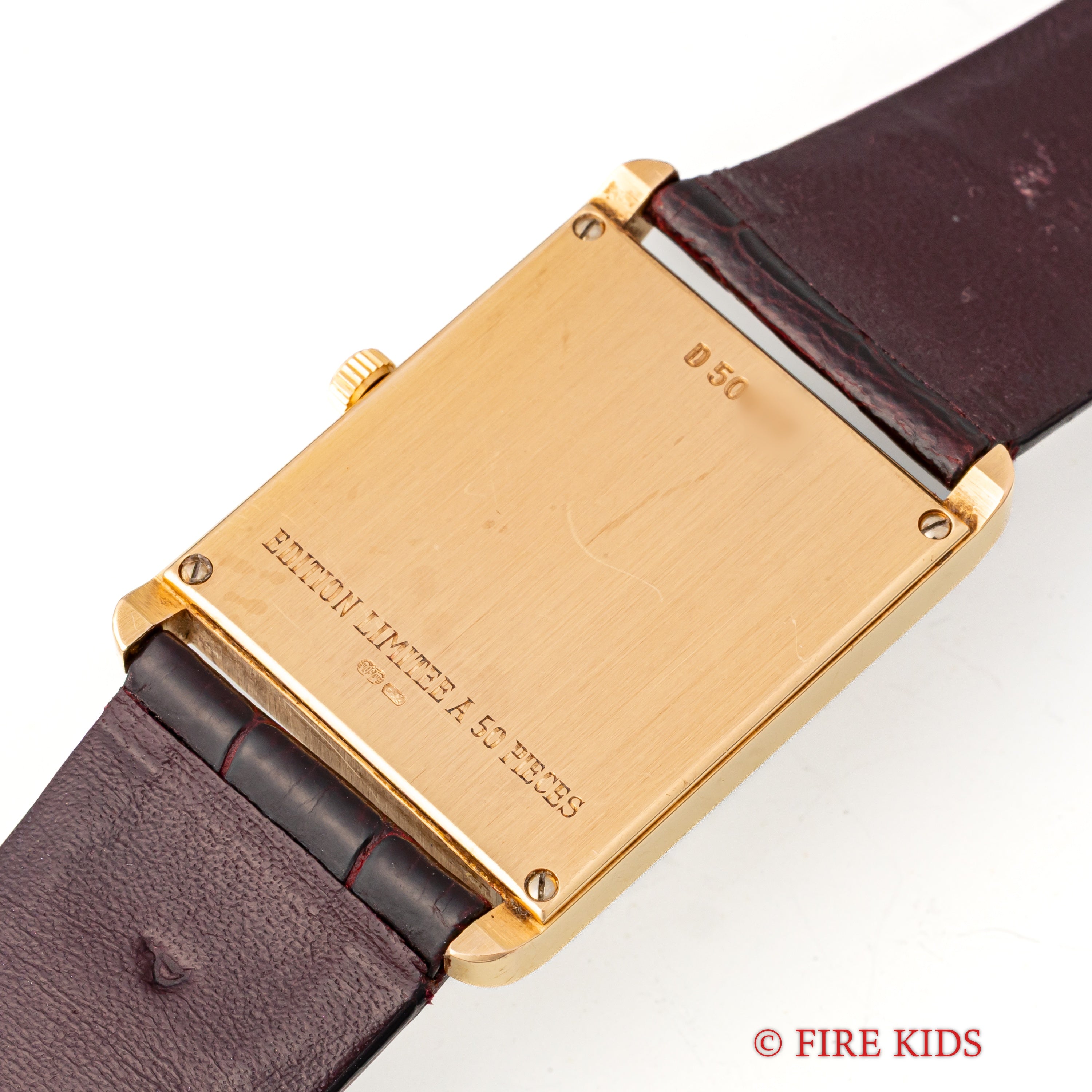 オーデマピゲ スクエア 18金無垢ケース 50本限定 Ref.OR4918/002 純正クロコ革ベルト 純正18金無垢尾錠付