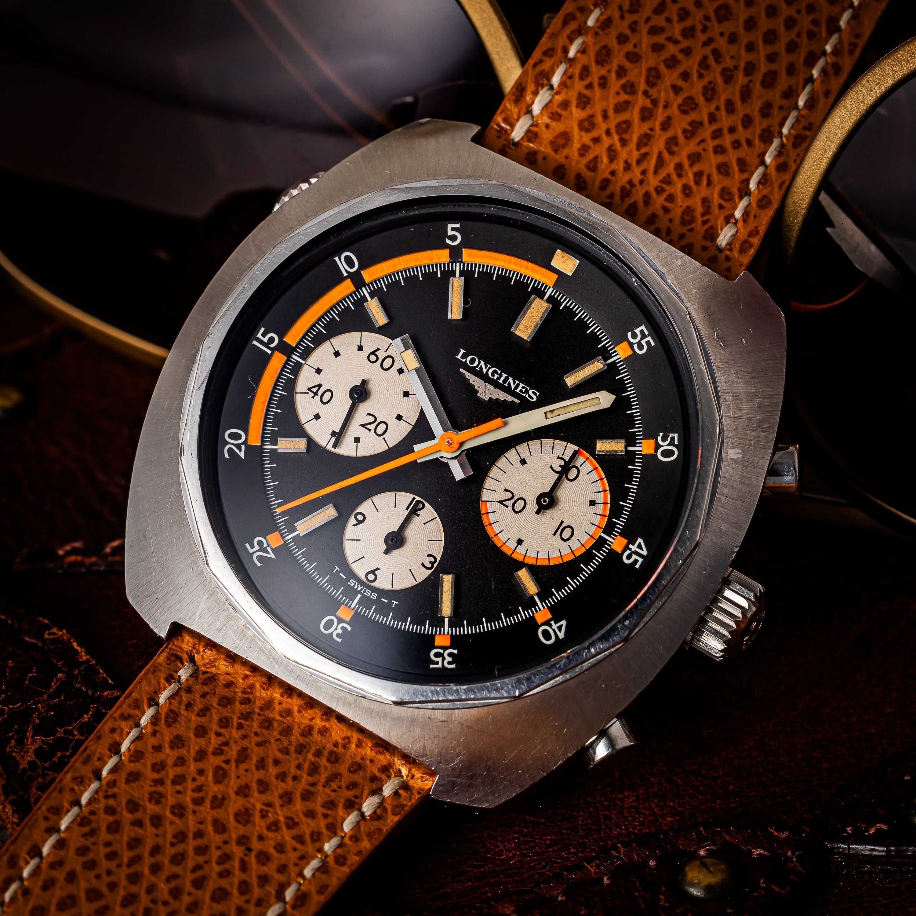 ロンジン ダイバークロノグラフ レガッタ 1969年製 手巻きCal.332(バルジュー72) 回転ベゼル
