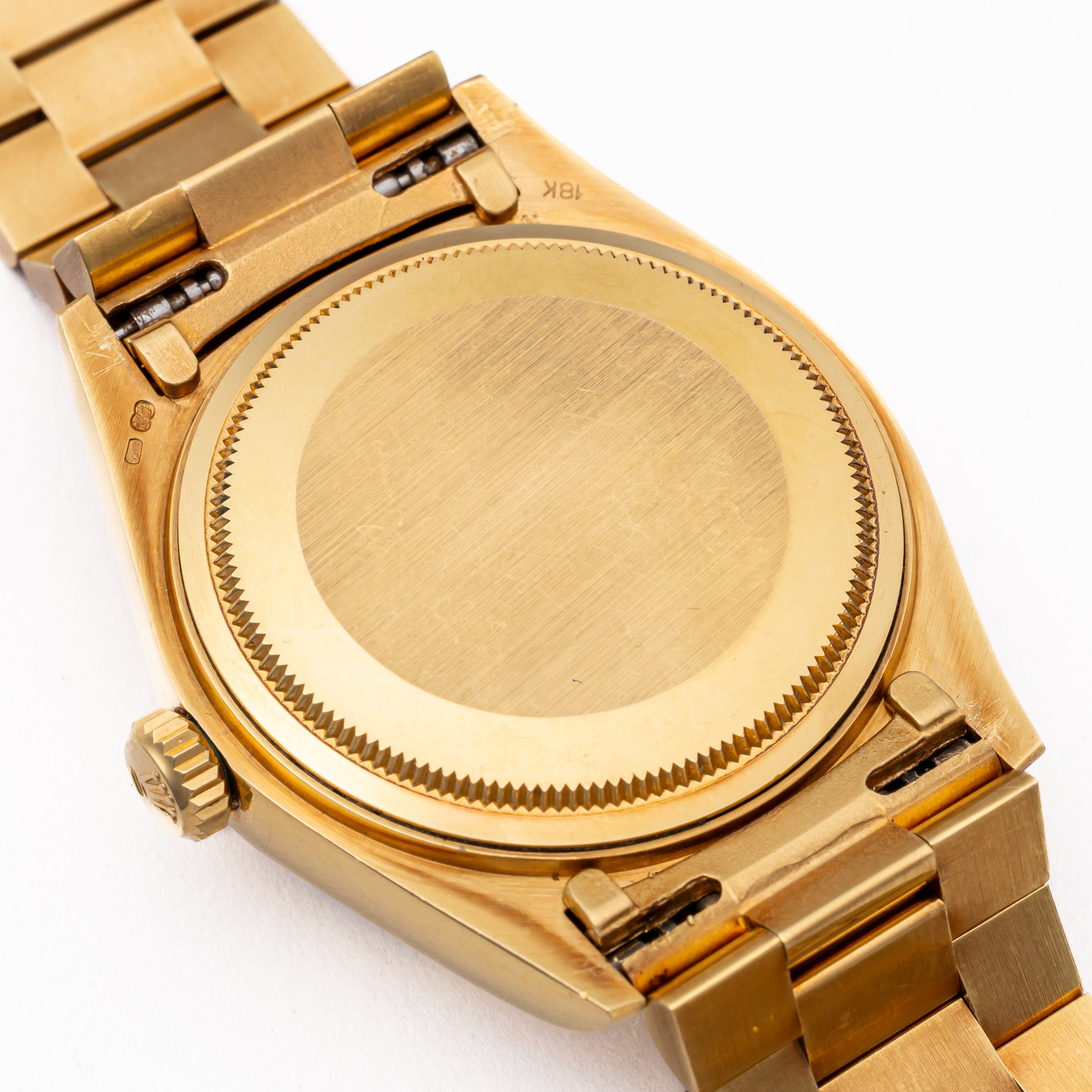 ロレックス デイデイト ウッドダイヤル 1980年製(昭和55年製) Ref.18038 純正18KYGスイスブレス