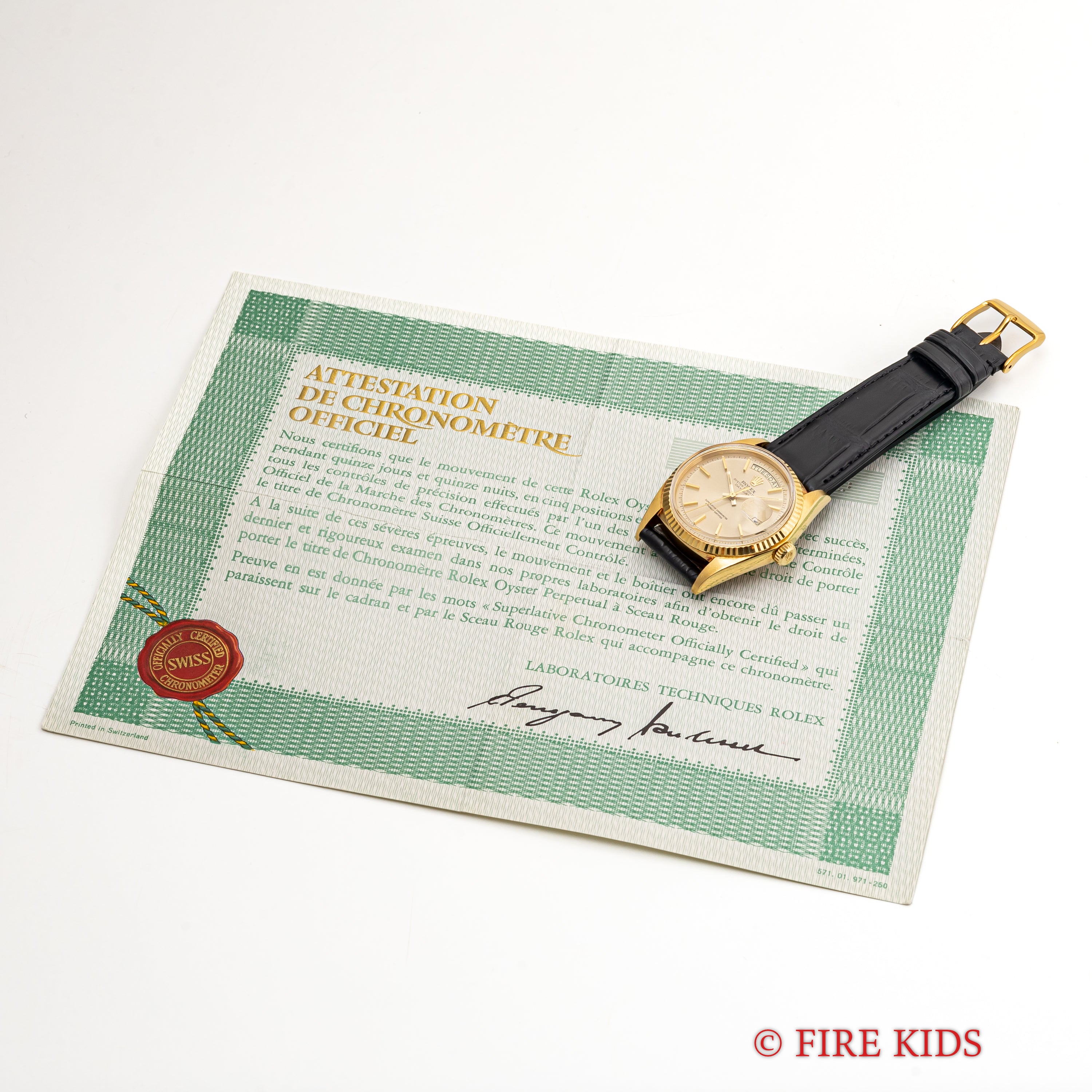 ロレックス 1972年製 デイデイト Ref.1803 18金無垢イエローゴールド OH半額ギャラ 箱付き