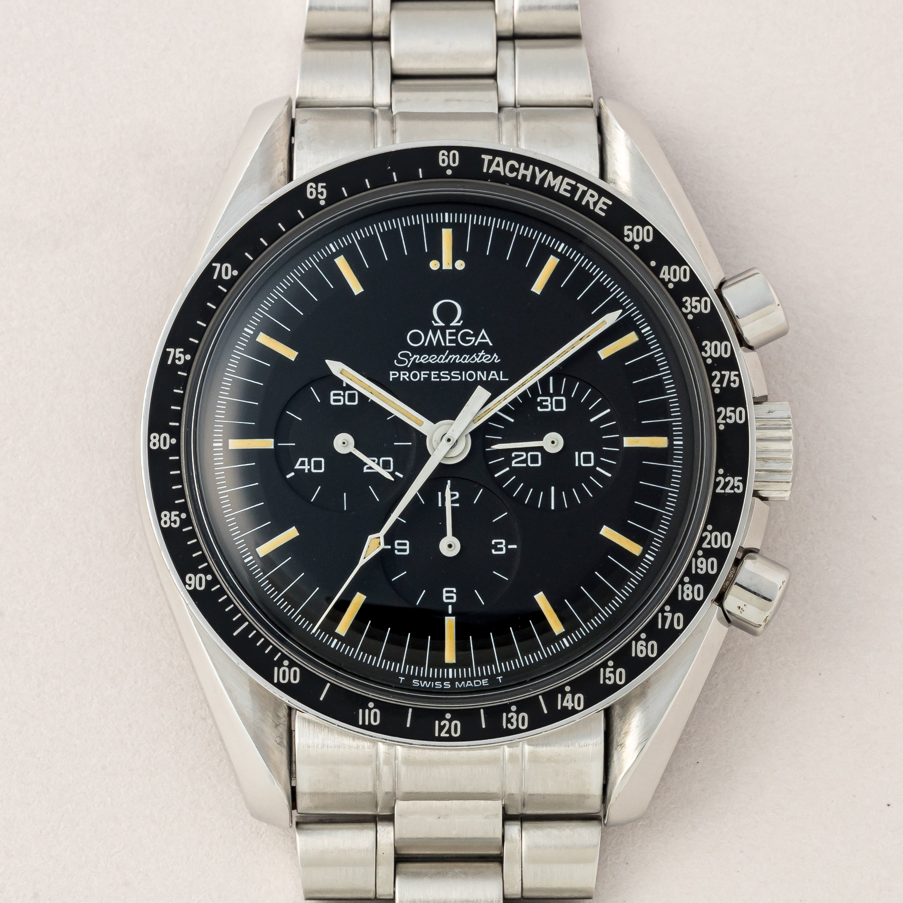 オメガ スピードマスタープロフェッショナル 1993年製 Ref.3590.50 箱、ギャラ、コマ付き