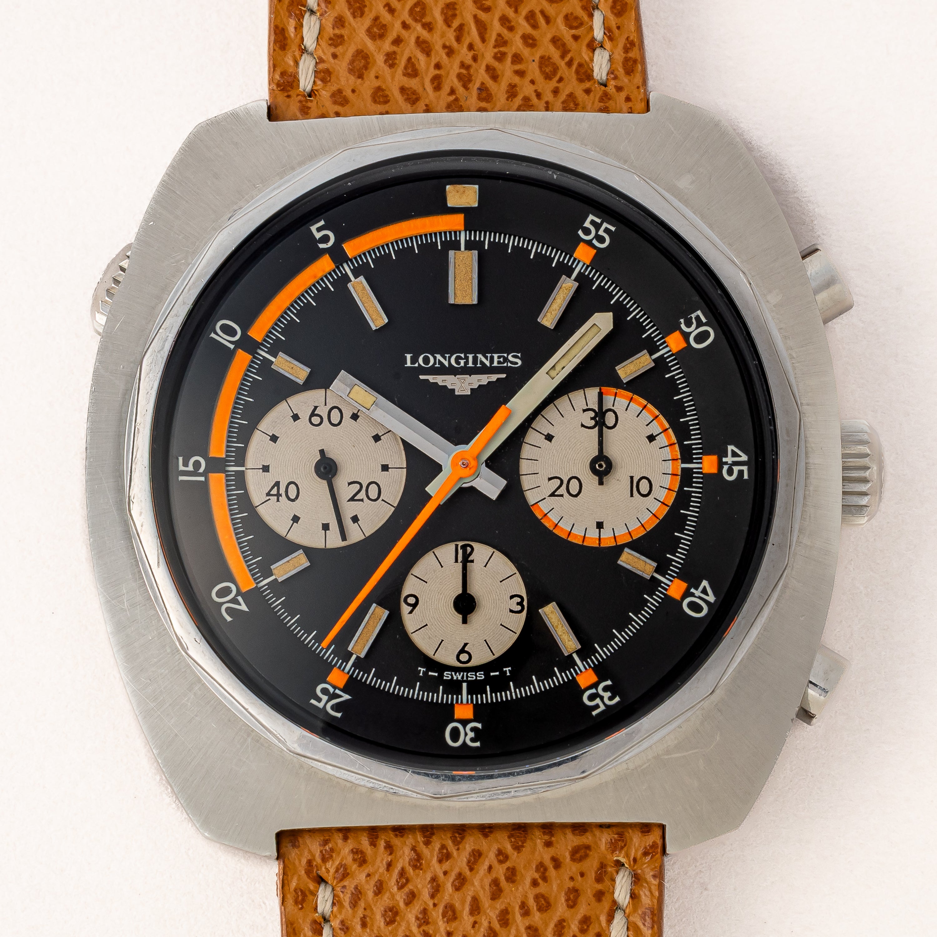 ロンジン ダイバークロノグラフ レガッタ 1969年製 手巻きCal.332(バルジュー72) 回転ベゼル