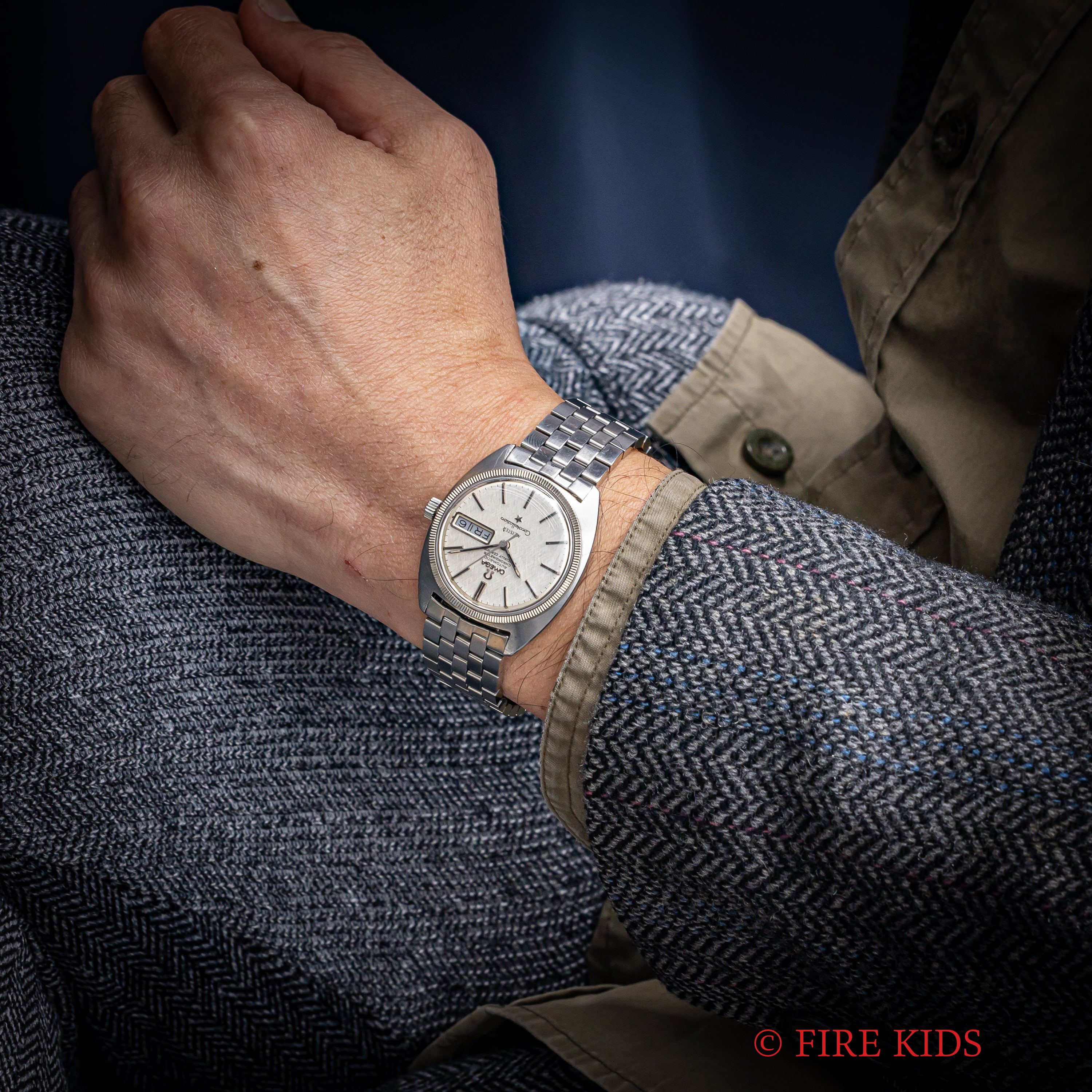 オメガ コンステレーション ジェンタ 1969年製 Ref.168.029 リネンダイヤル MEISTERダブルネーム 純正ブレス WGコインエッジベゼル