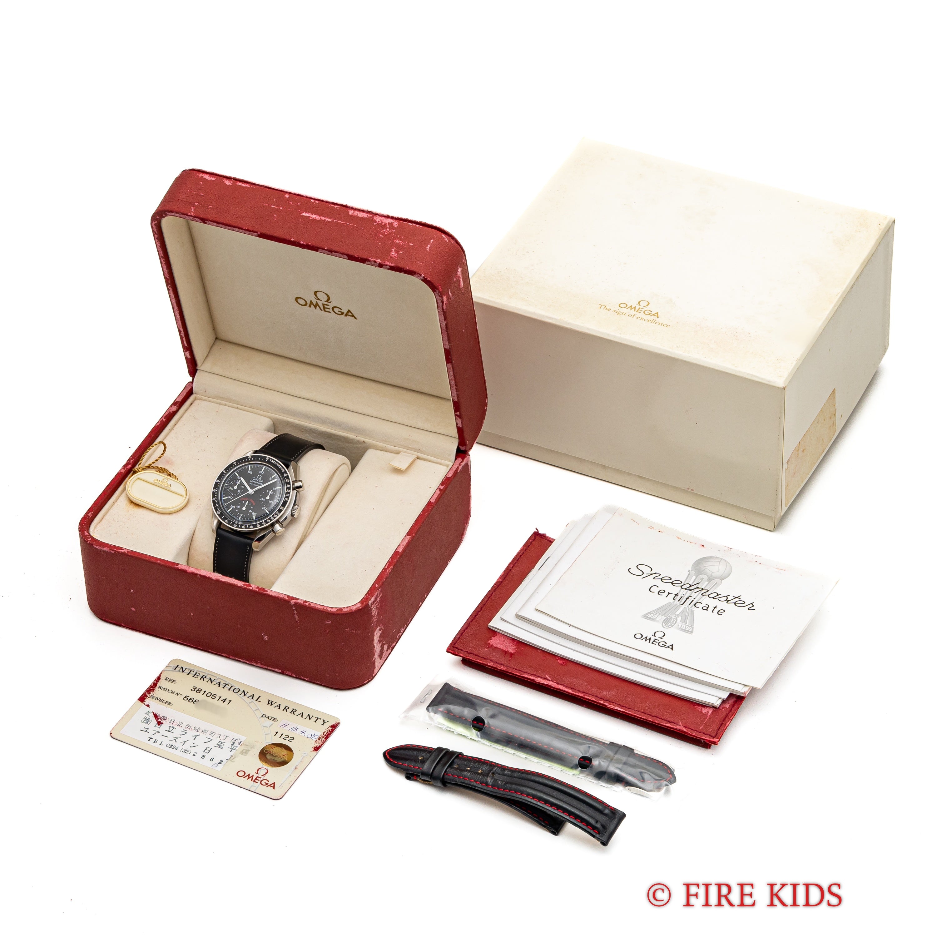 オメガ スピードマスター オートマチック ACミラン100周年モデル 1999年製 Ref.3510.51 Cal.1122 純正革ベルト、純正尾錠付き