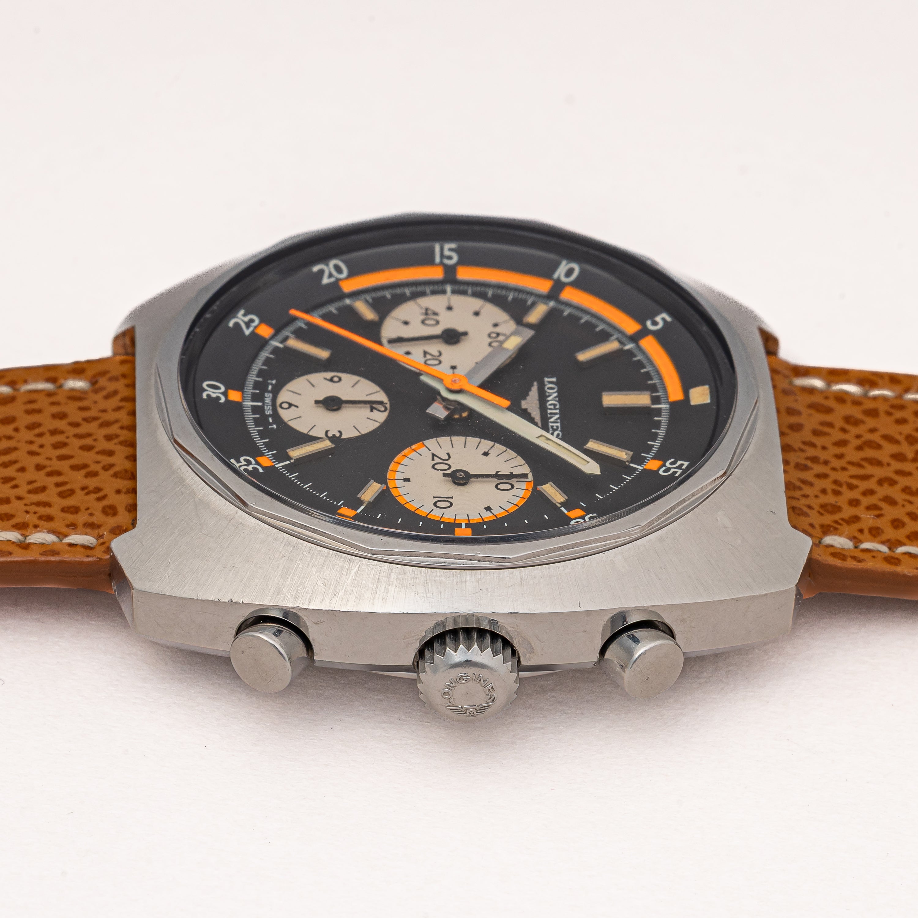ロンジン ダイバークロノグラフ レガッタ 1969年製 手巻きCal.332(バルジュー72) 回転ベゼル