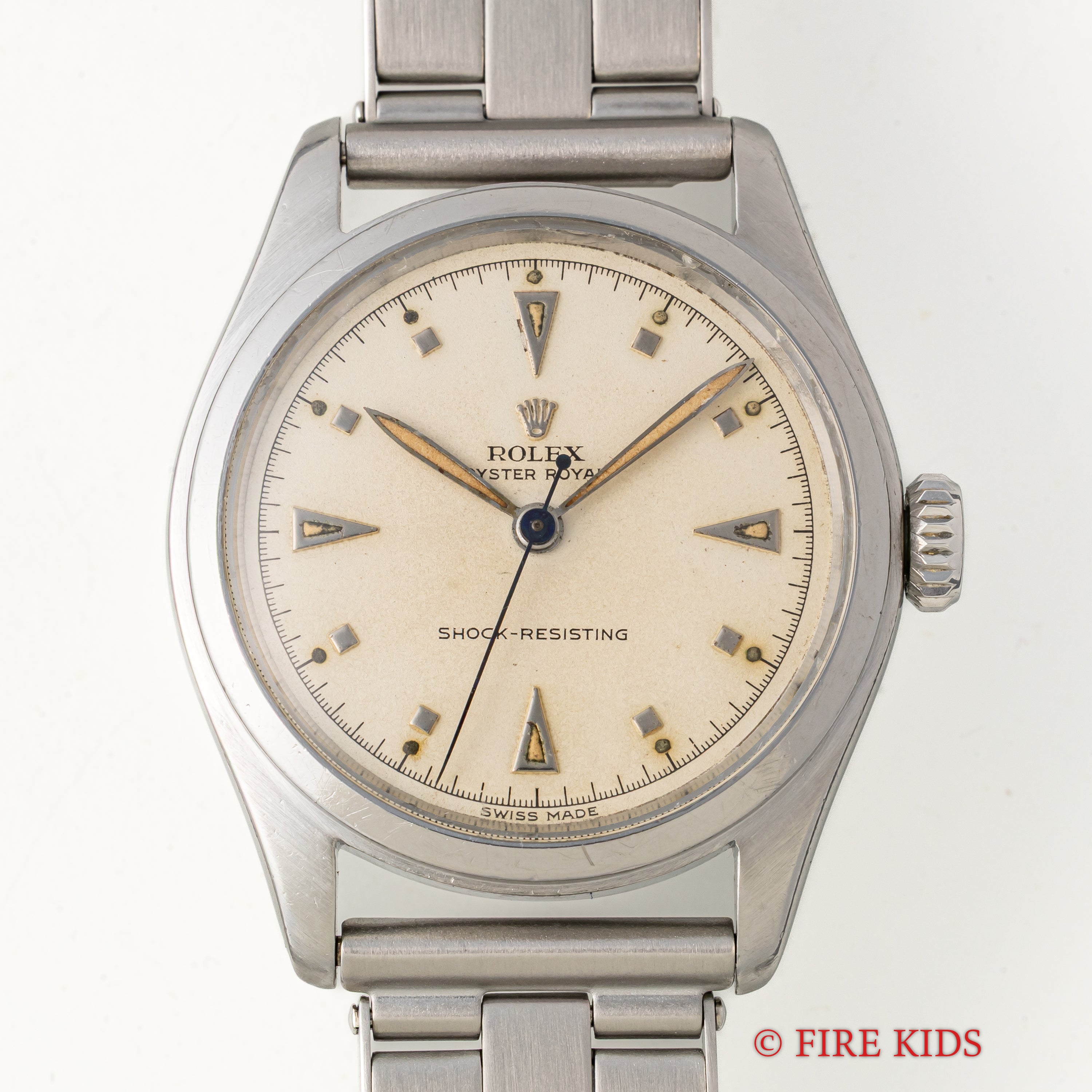 ロレックス オイスター ローヤル 1951年製 Ref.6144 手巻 スーパーオイスターリューズ PEブレス