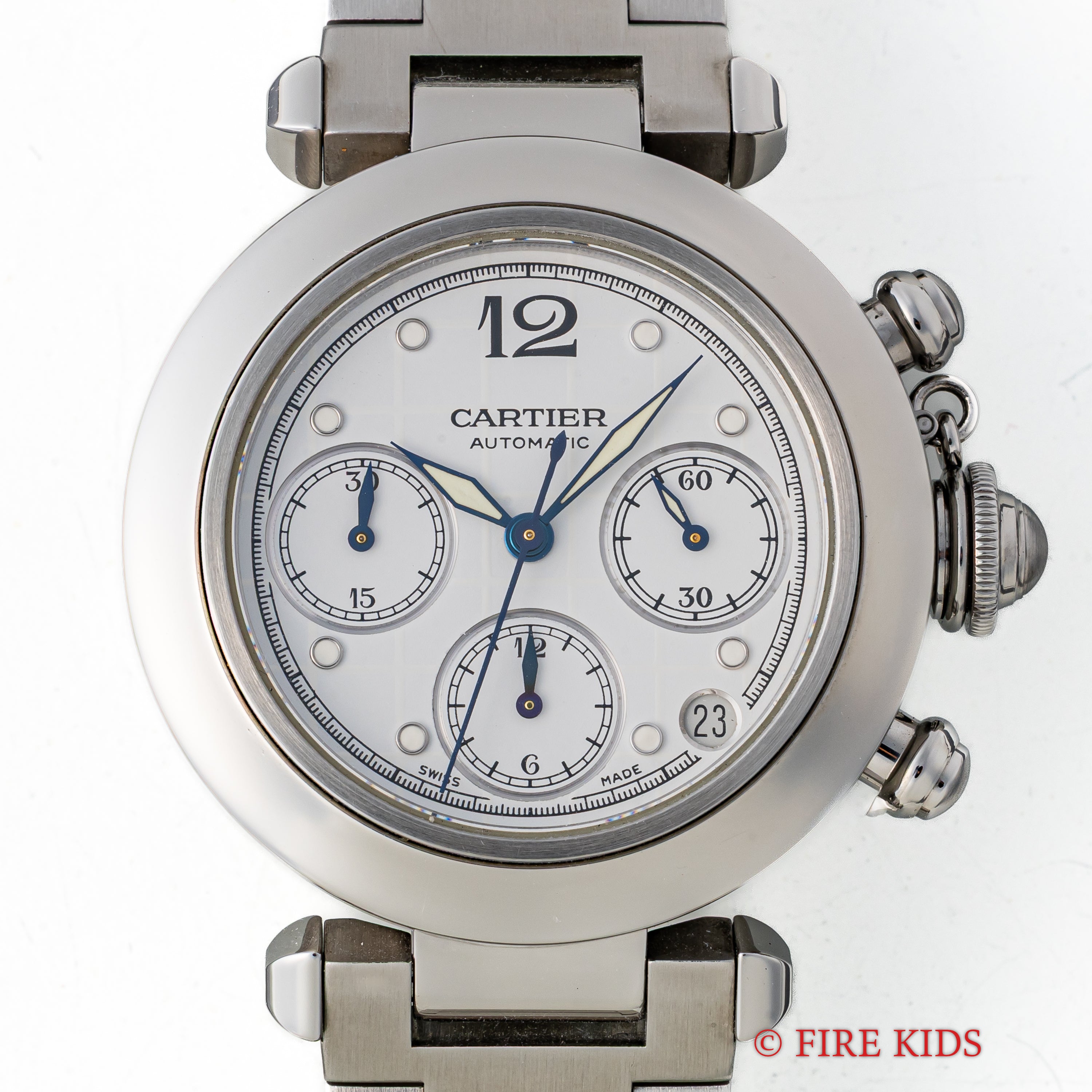 カルティエ パシャ クロノグラフ Ref.2412 1990年代製 自動巻き