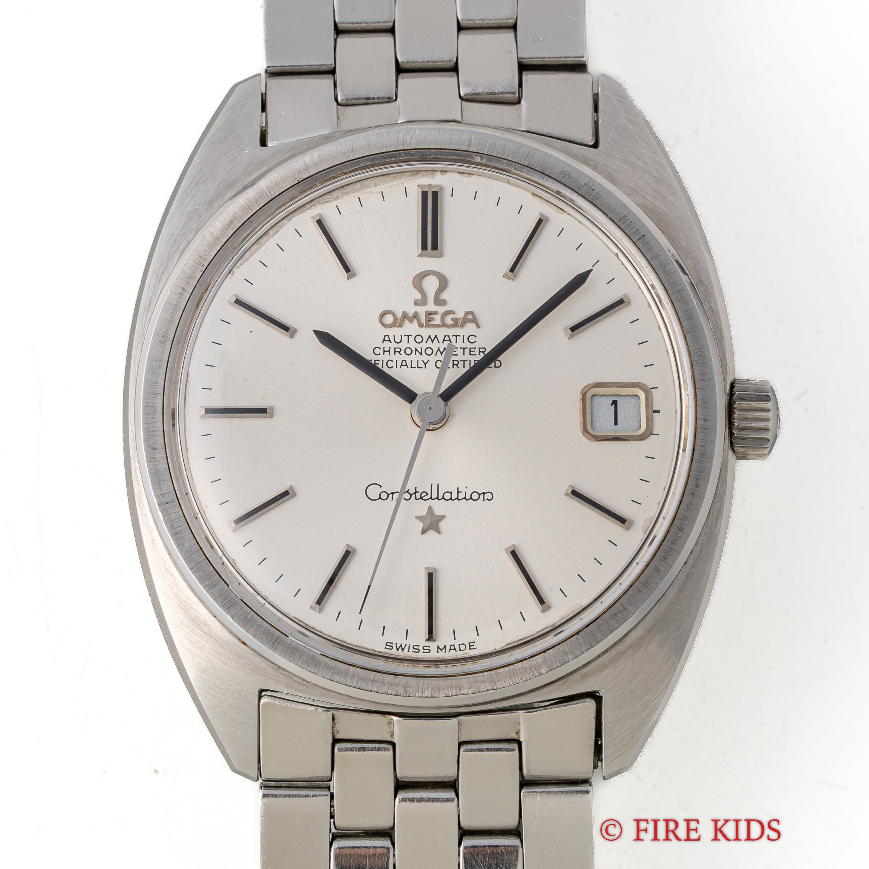 オメガ コンステレーション ジェンタデザイン前期型 1968年製 Ref.ST168.017 SP 純正ステンレスブレス