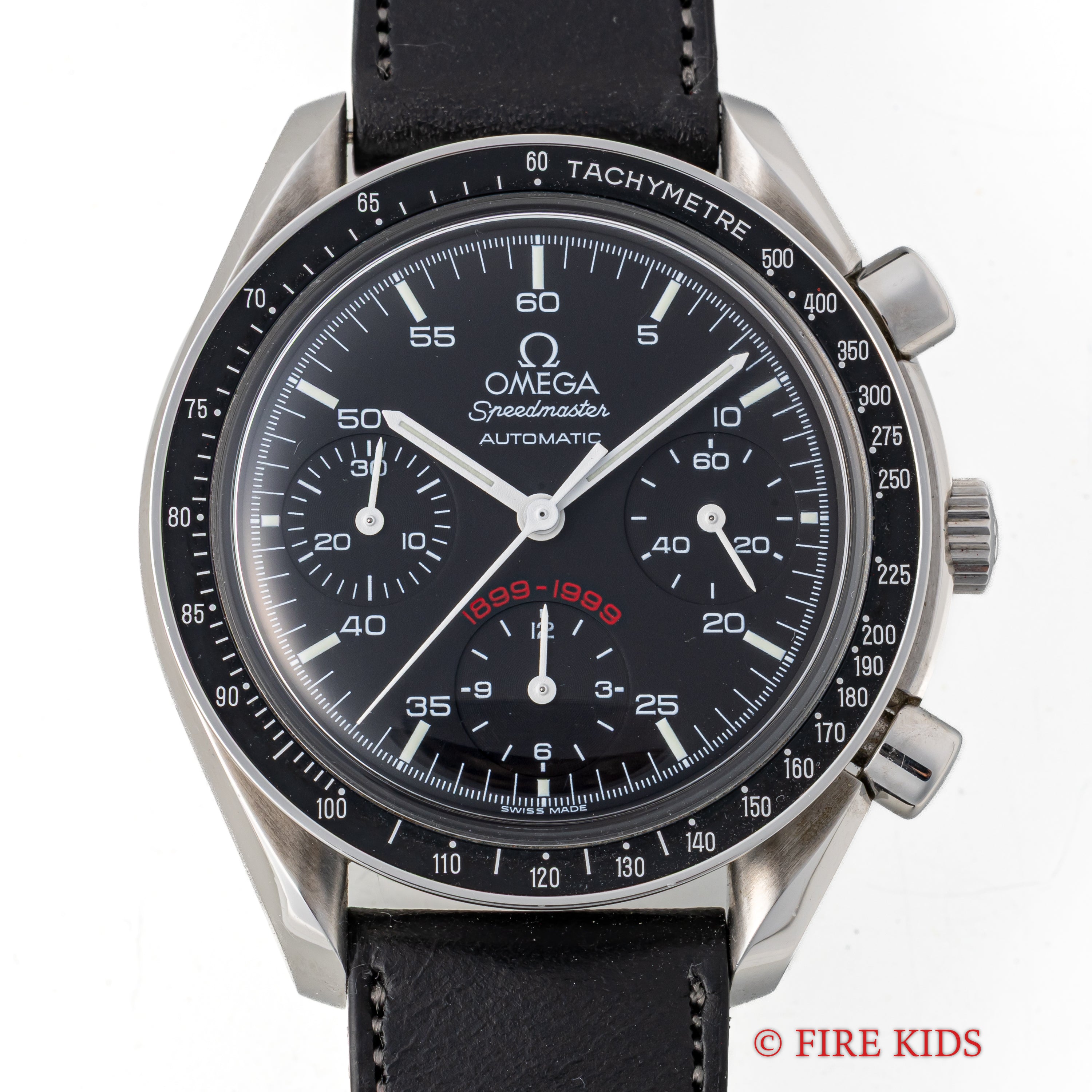 オメガ スピードマスター オートマチック ACミラン100周年モデル 1999年製 Ref.3510.51 Cal.1122 純正革ベルト、純正尾錠付き