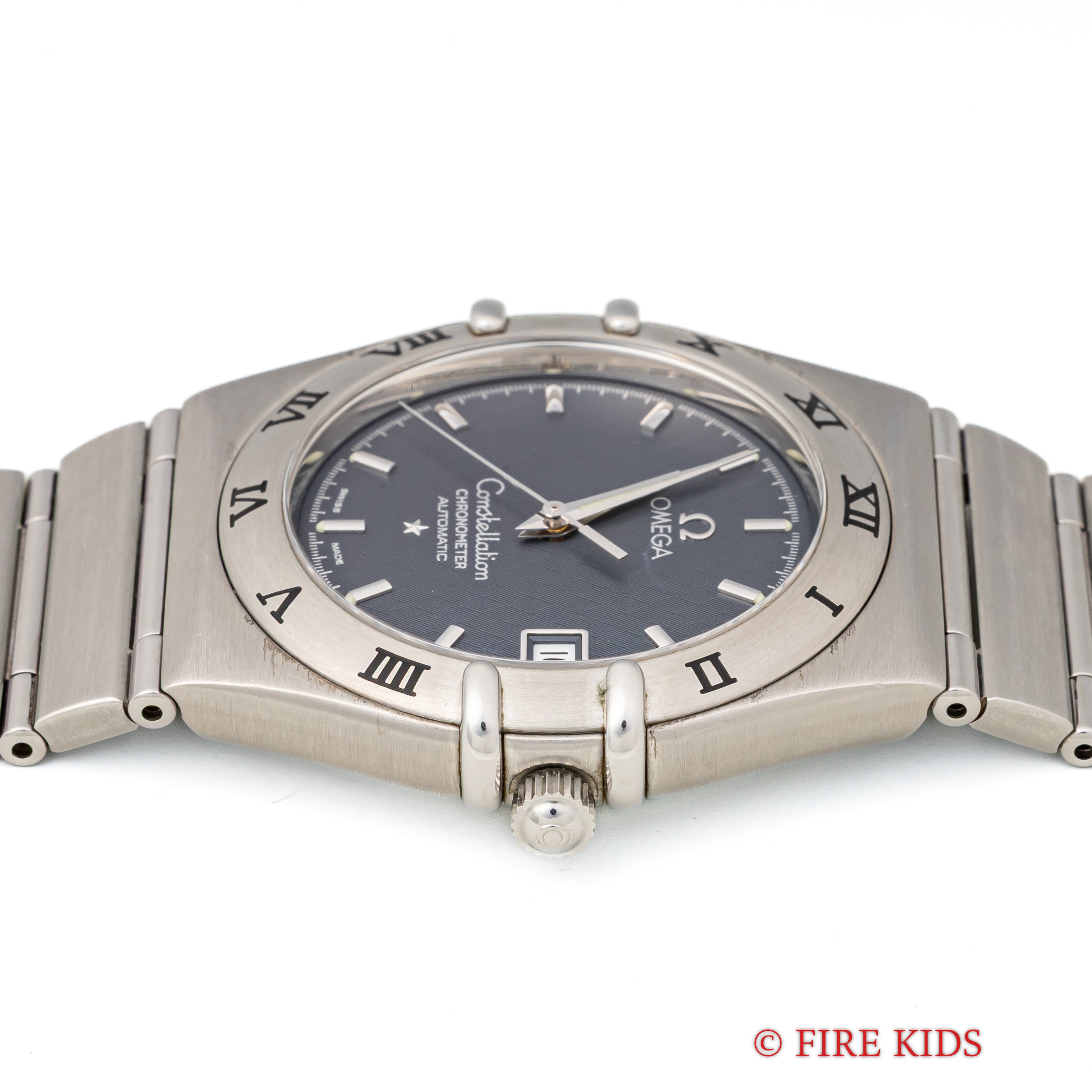 オメガ コンステレーション Ref.368.1201 1999年製 ブルーダイヤル 自動巻クロノメーター マンハッタン インテグレートブレス